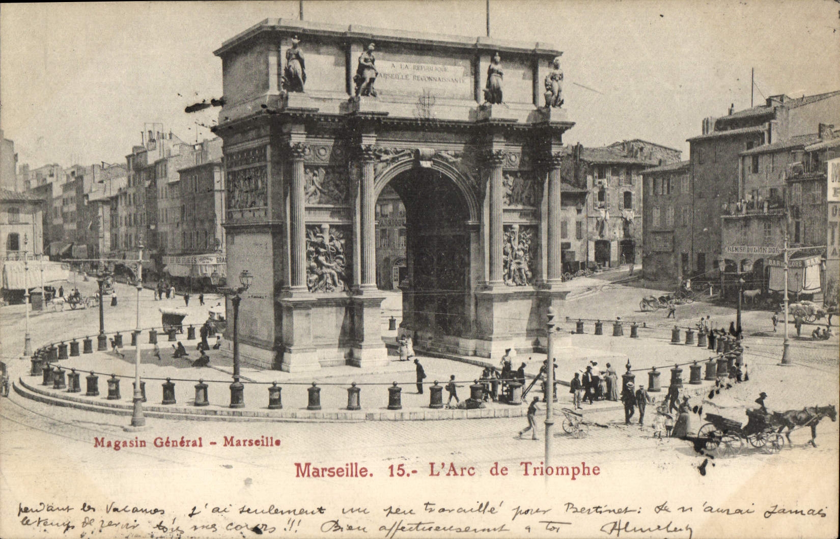 CPA Marseille L'Arc de Triomphe 