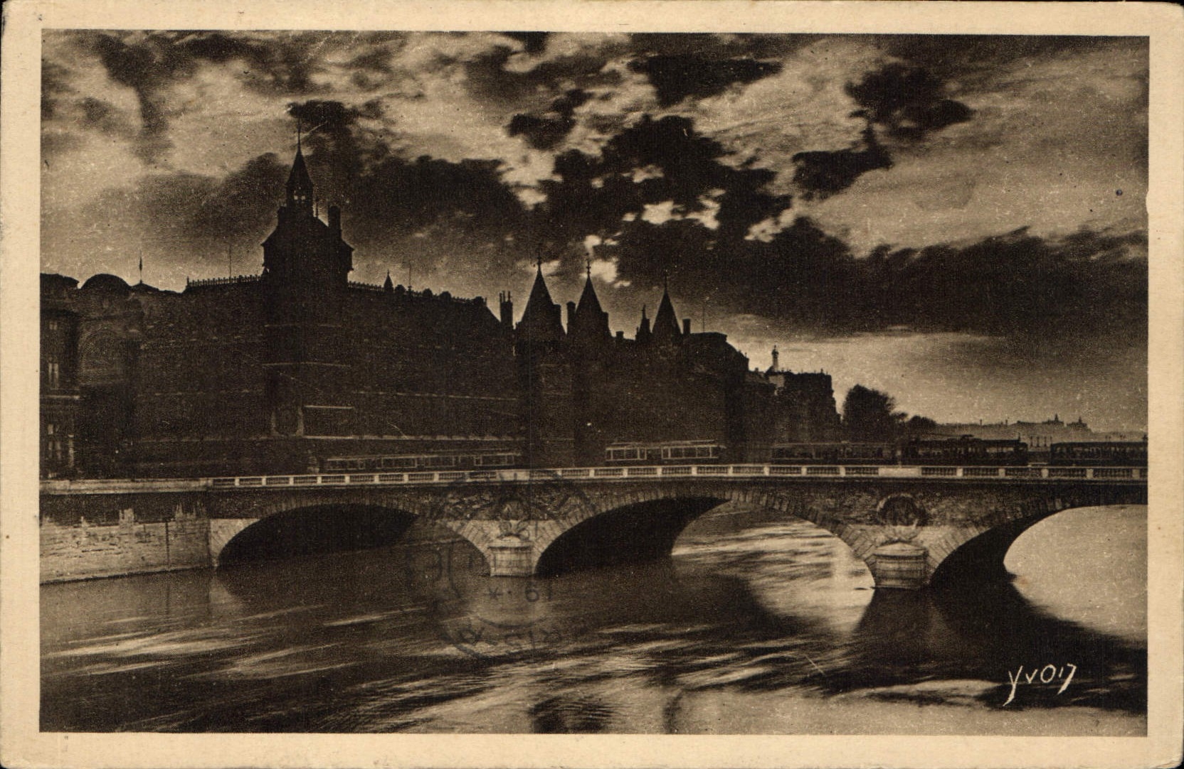 CPA Paris La Conciergerie et le Pont au Change 