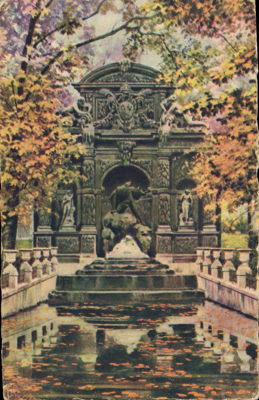 CPA Paris Fontaine Medicis Jardin du Luxembourg