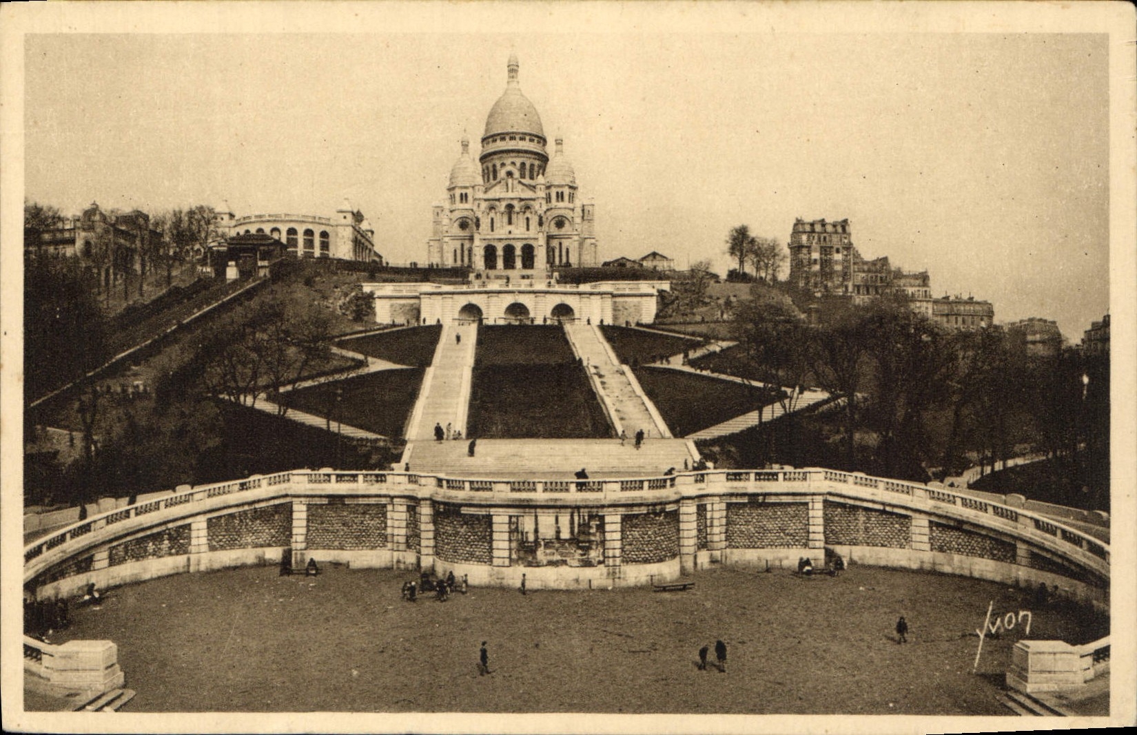 CPA Paris Vue panoramique du Sacre Coeur 