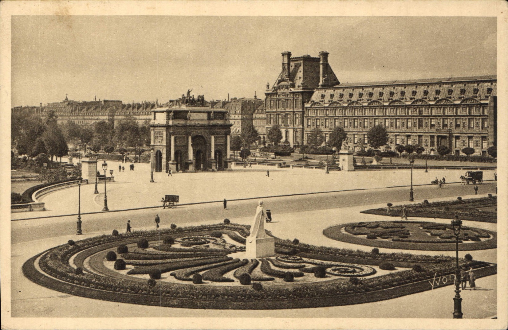 CPA Paris Place du Carrousel 