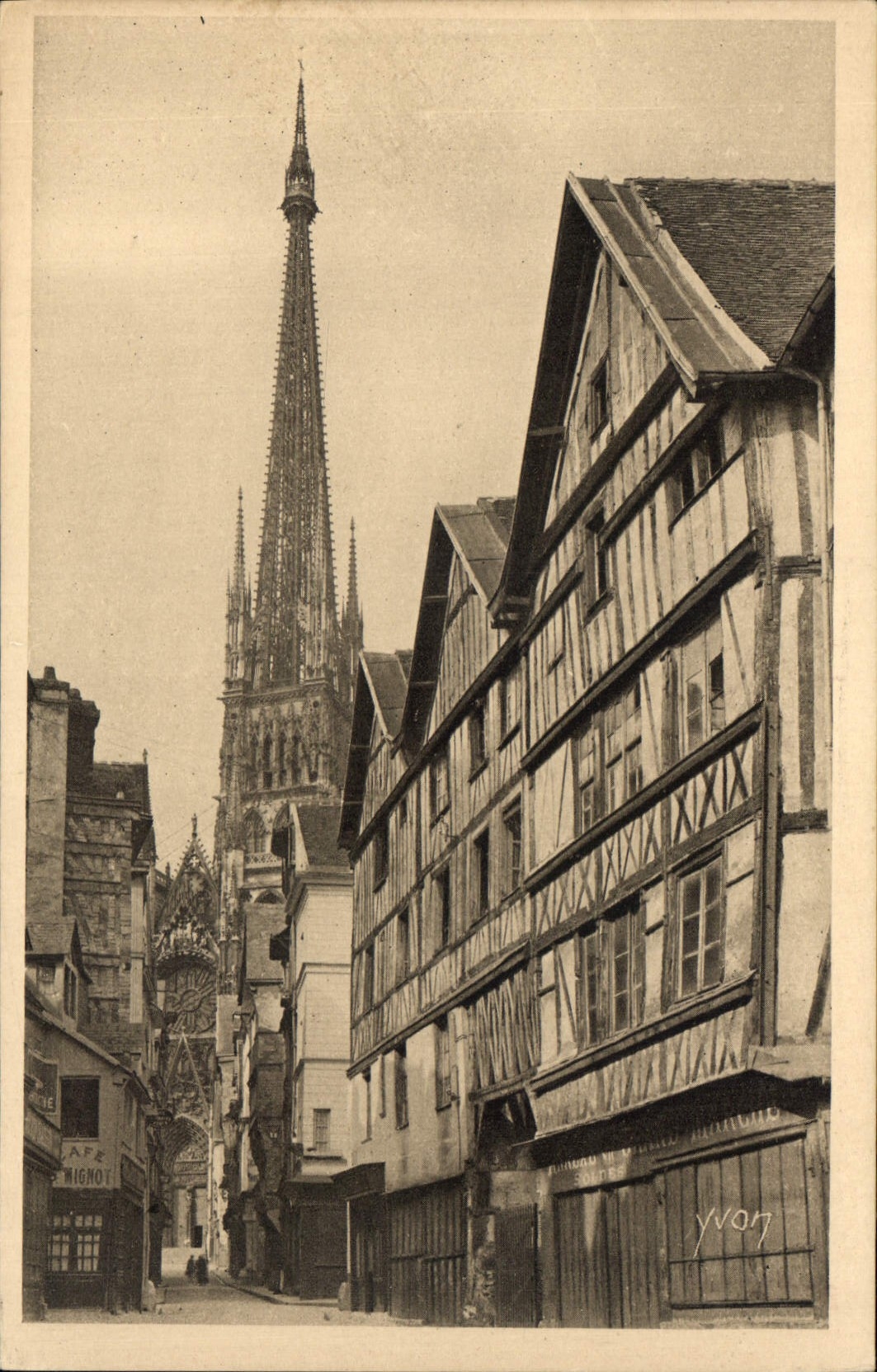 CPA Rouen Vieille Rue 