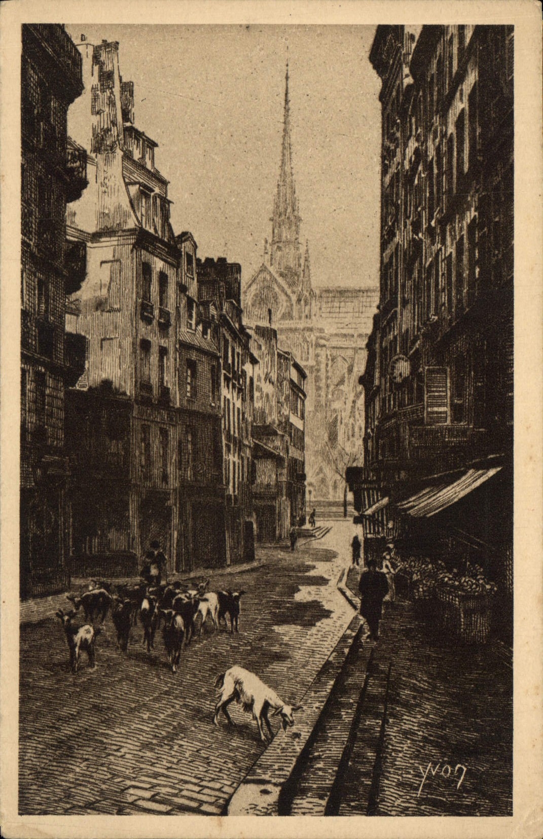 CPA Paris Rue du Haut Pave Chevres