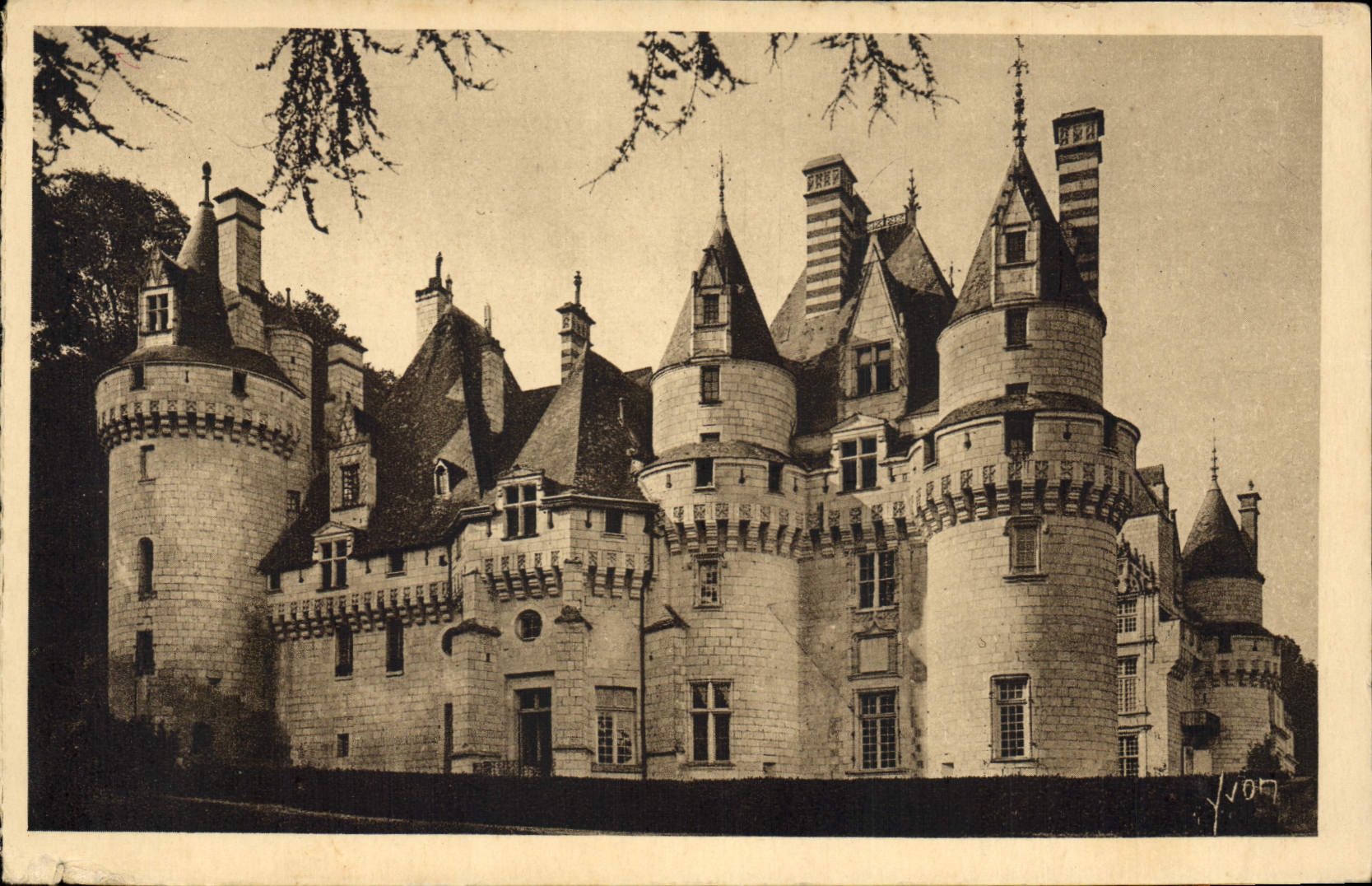 CPA Chateaux de la Loire Chateau de Rigny Usse Indre et Loire Vue d'Ensemble Nord Est