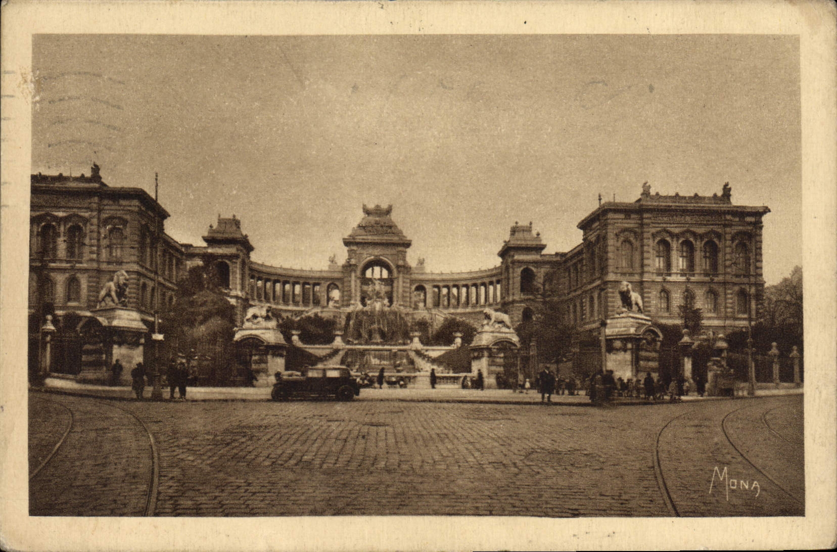 CPA Les Petits Tableaux de Marseille Le Palais de Longchamps Ceuvre de l'Architecte Esparandieu 