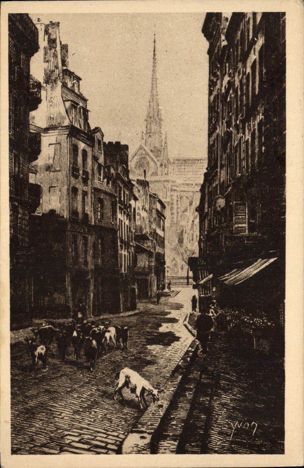 CPA Paris Rue du Haut Pave Chevres