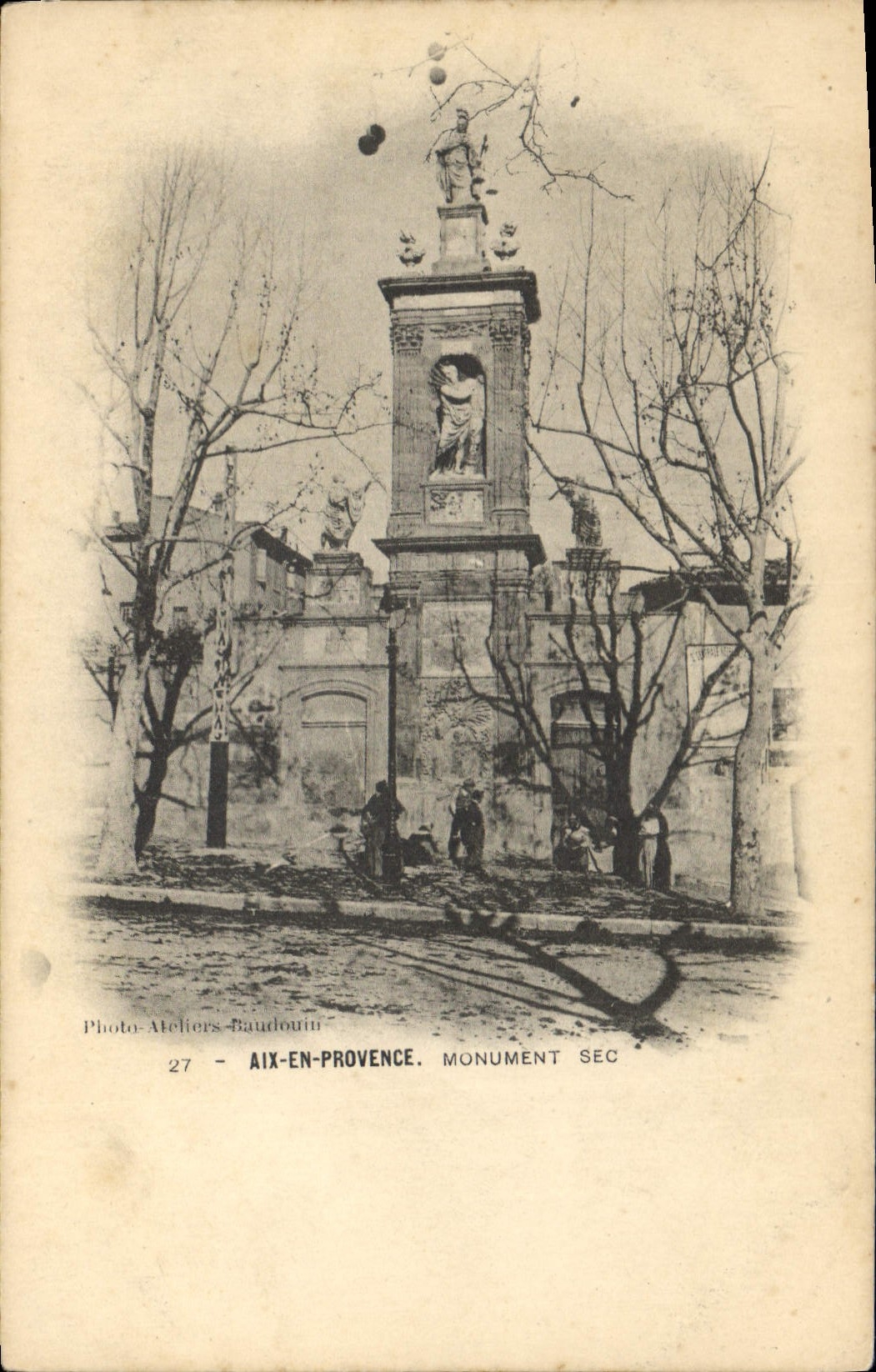 CPA Aix en Provence Monument Sec 