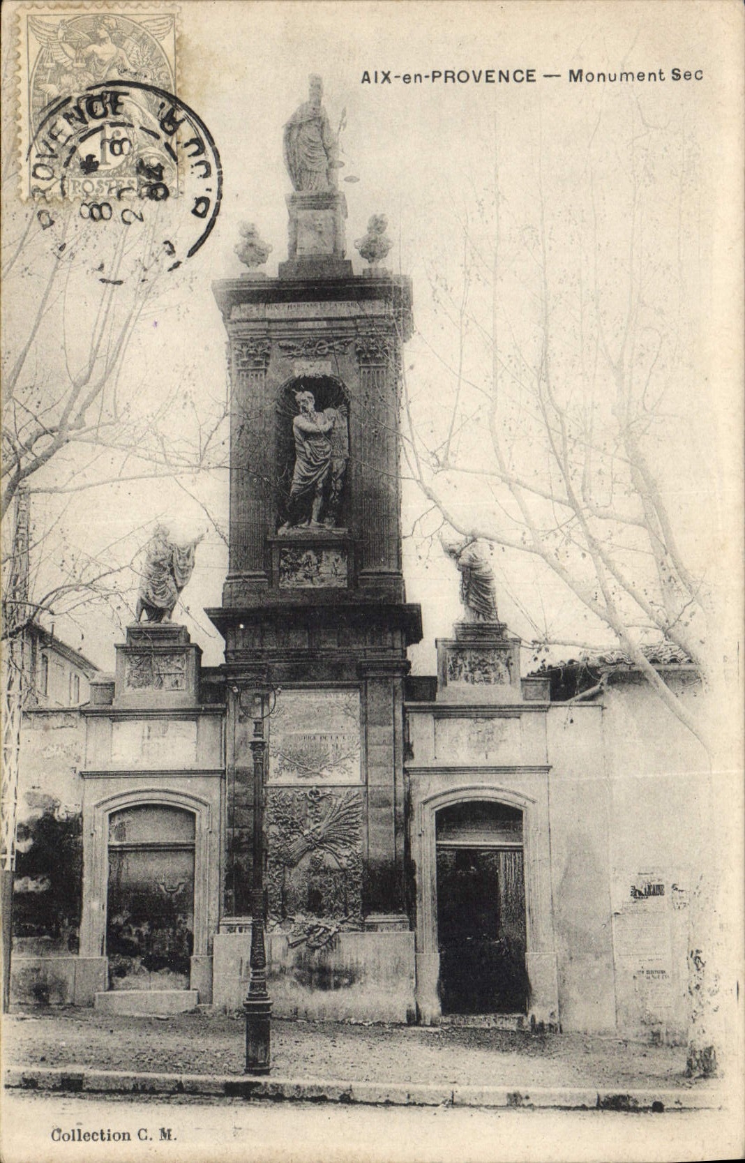 CPA Aix en Provence Monument Sec 