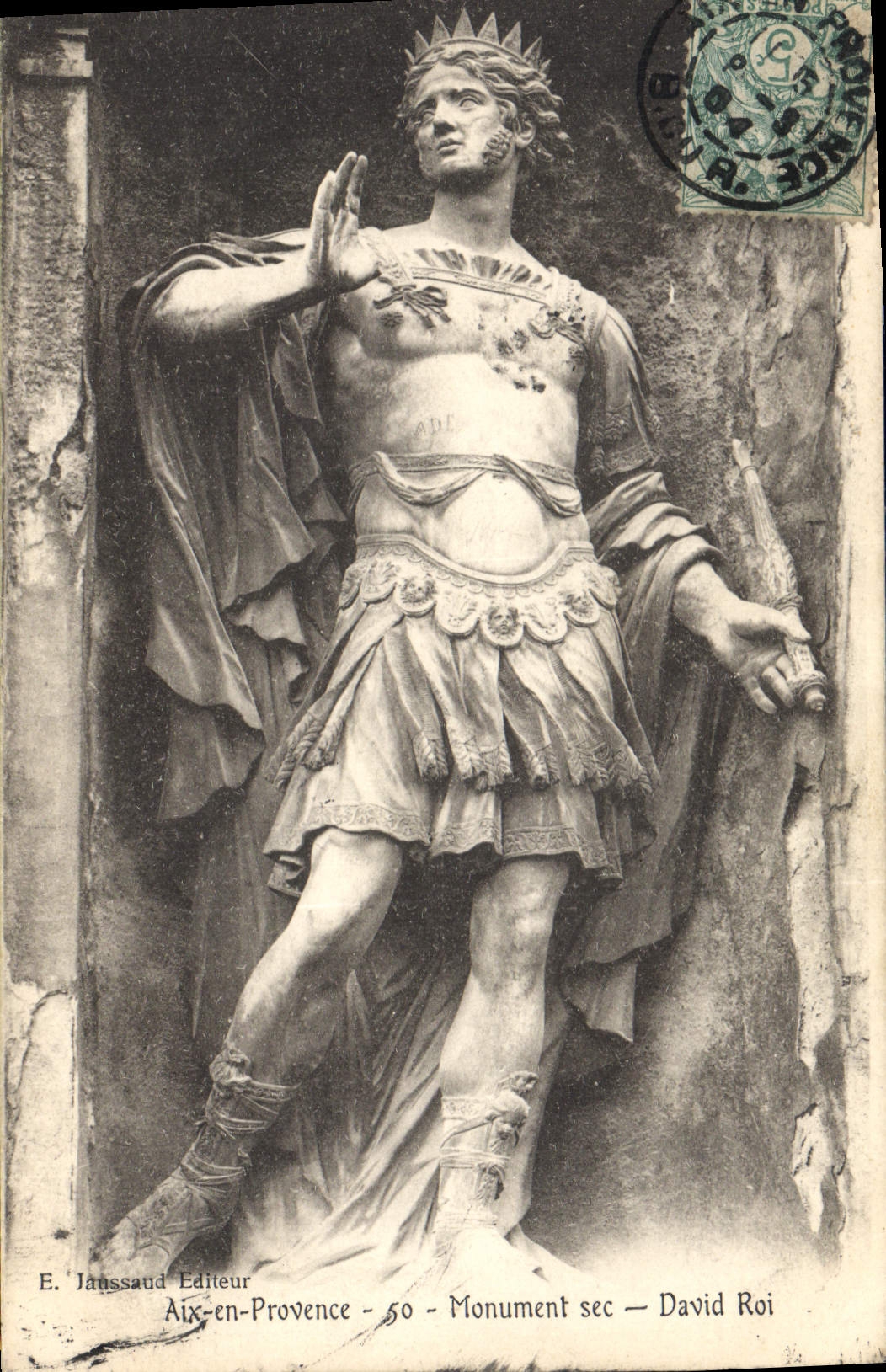 CPA Aix en Provence Monument Sec David Roi 