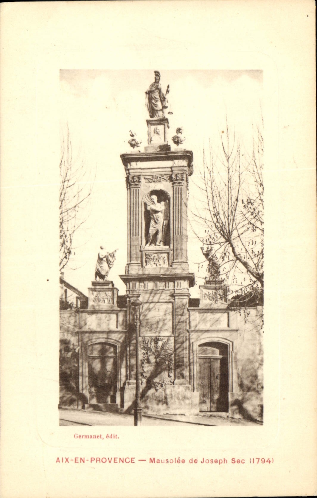 CPA Aix en Provence Mausolee de Joseph Sec 