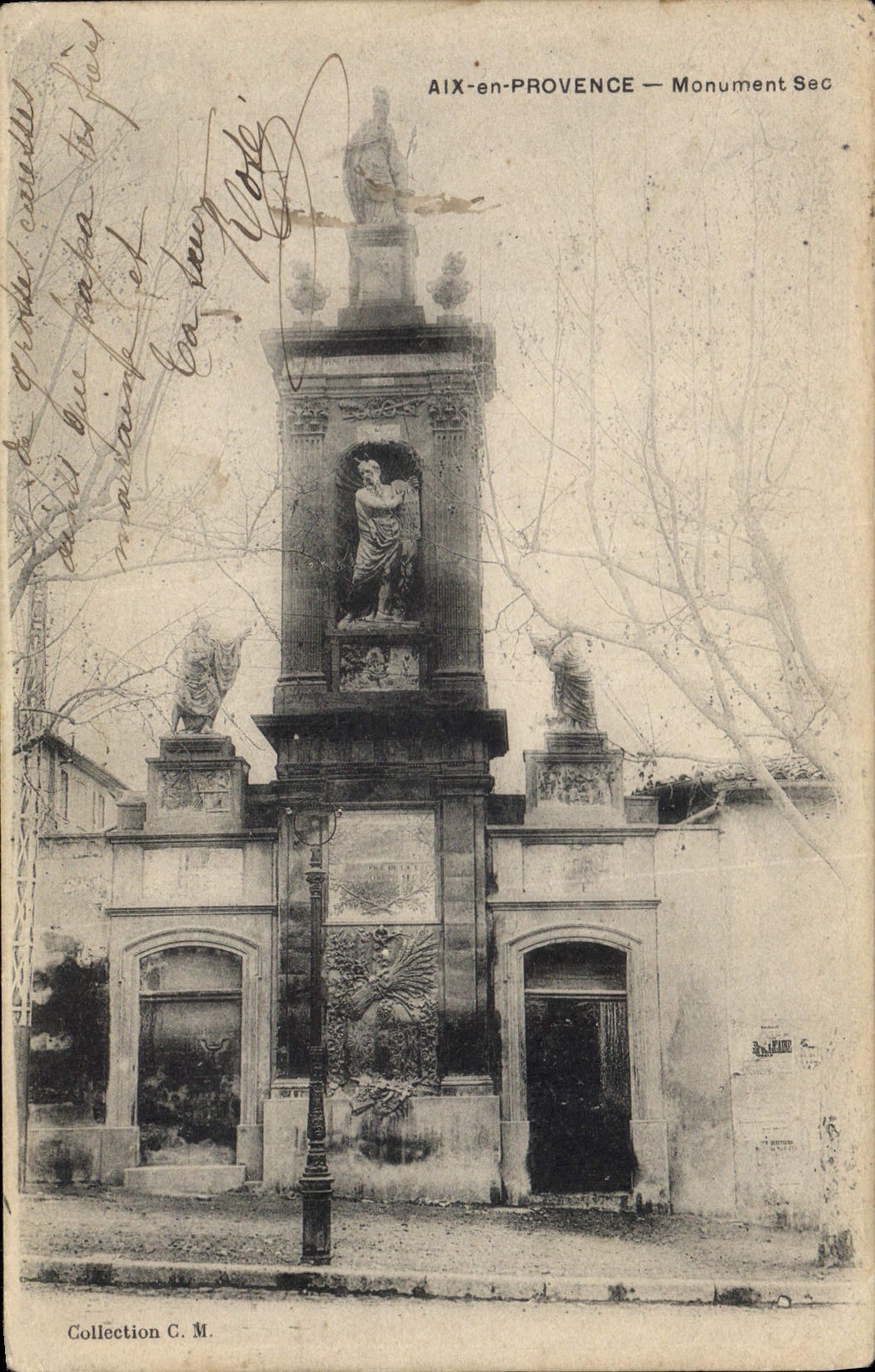 CPA Aix en Provence Monument Sec 