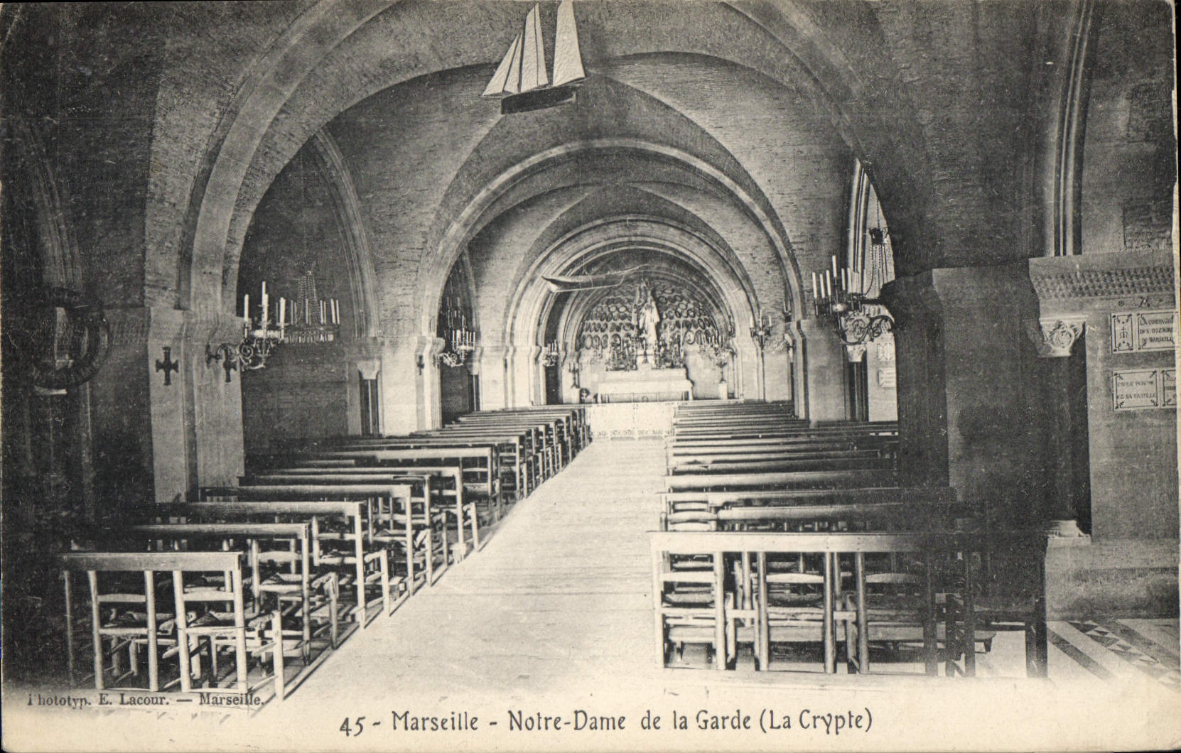 CPA Marseille Notre Dame de la Garde La Crypte 