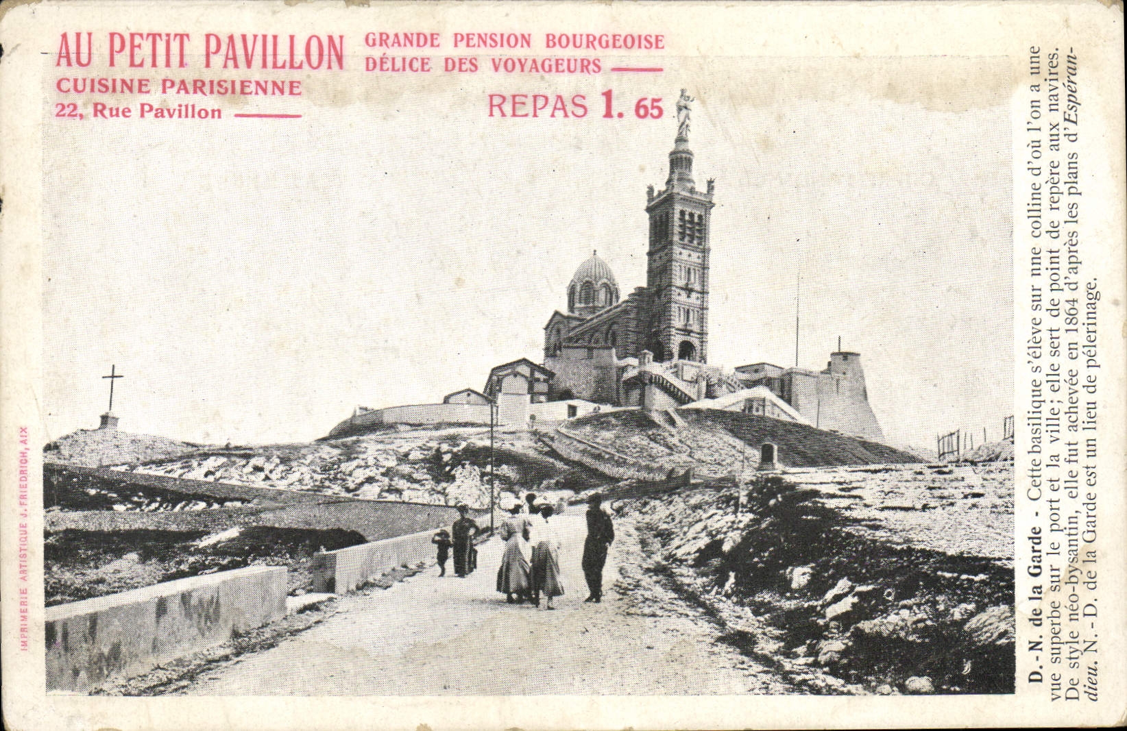 CPA Marseille ND de la Garde Au Petit Pavillon