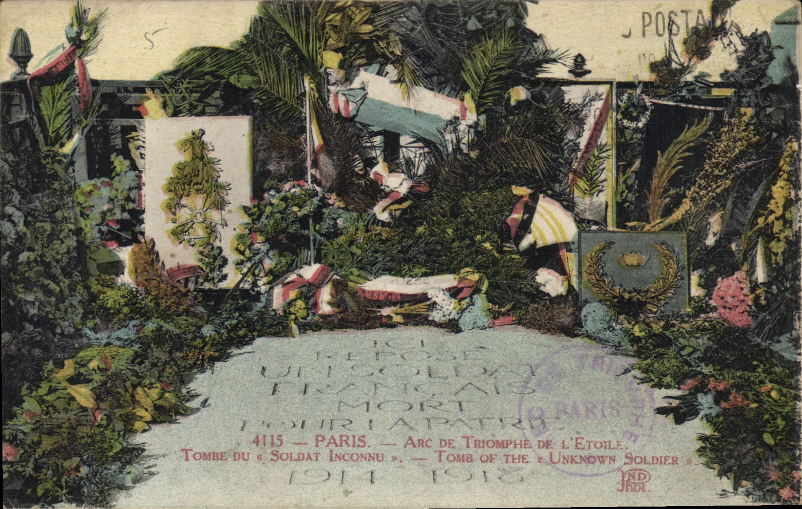 CPA Paris Arc de Triomphe de l'Etoile 