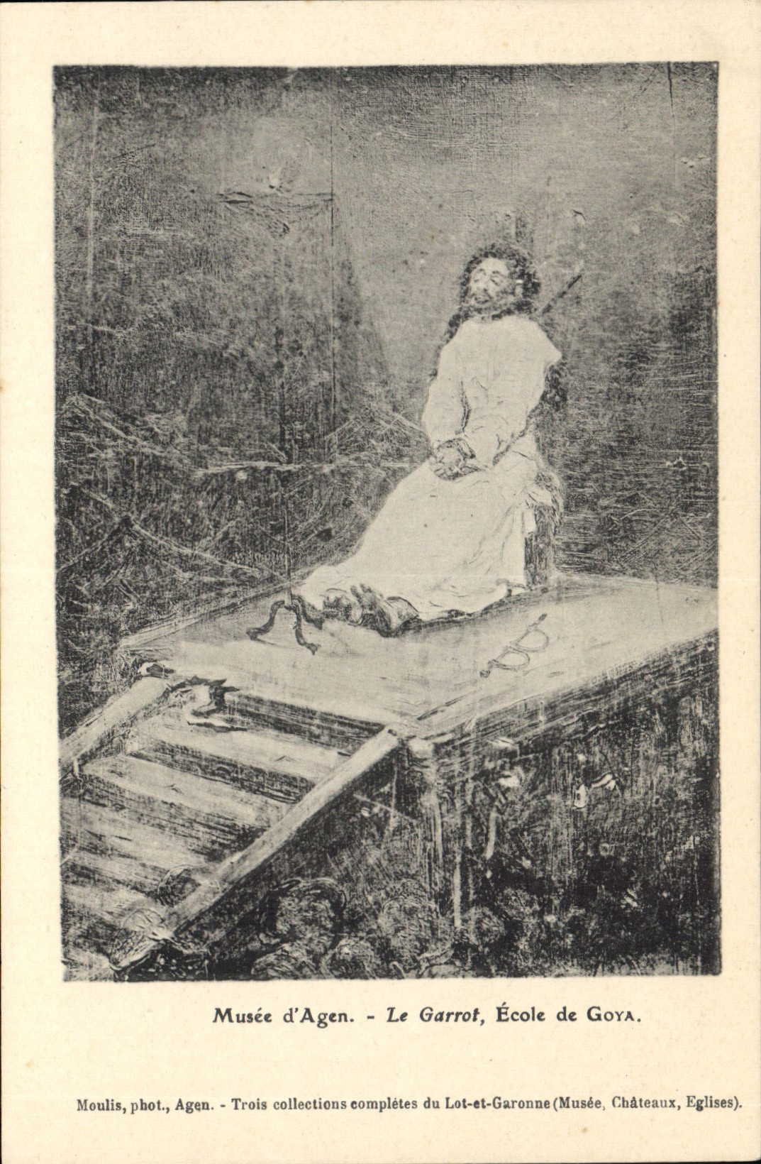 CPA Musee d'Agen Le Garrot Ecole de Goya 