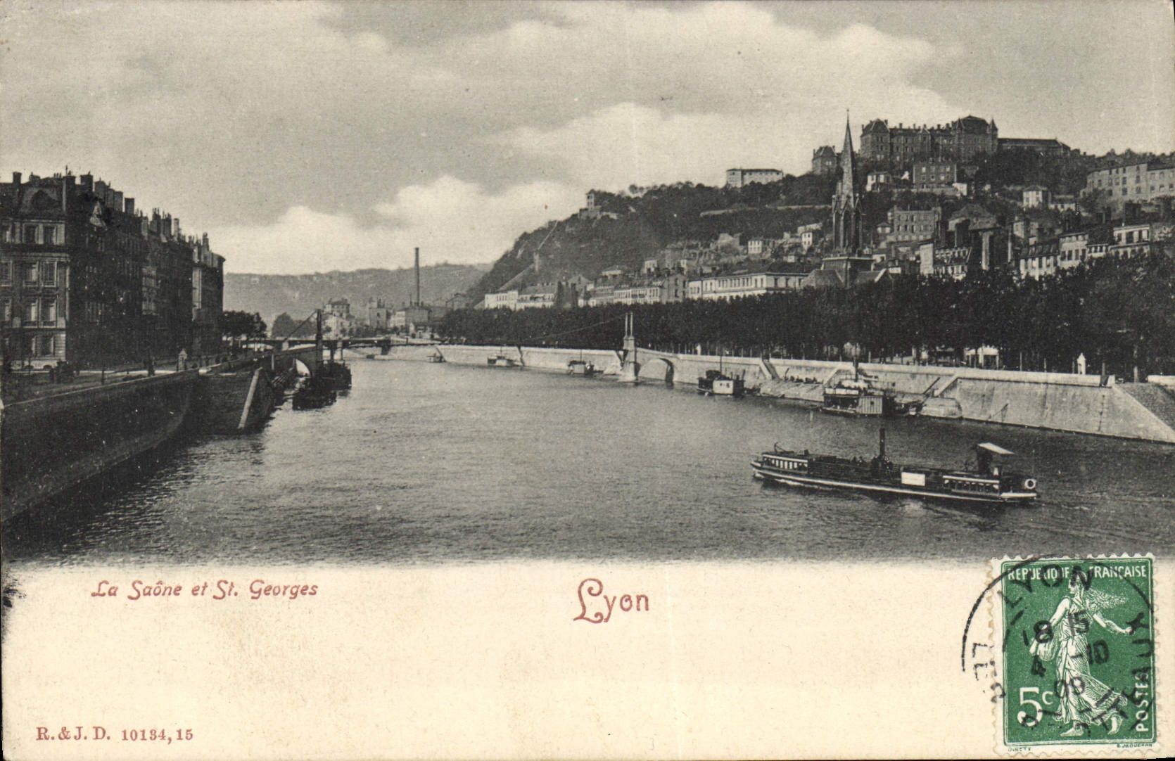 CPA Lyon La Saone et St Georges 