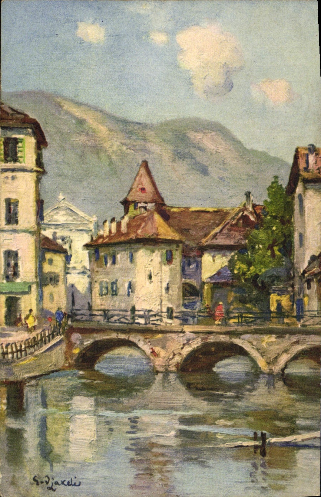 CPA Annecy Le Pont Morens 