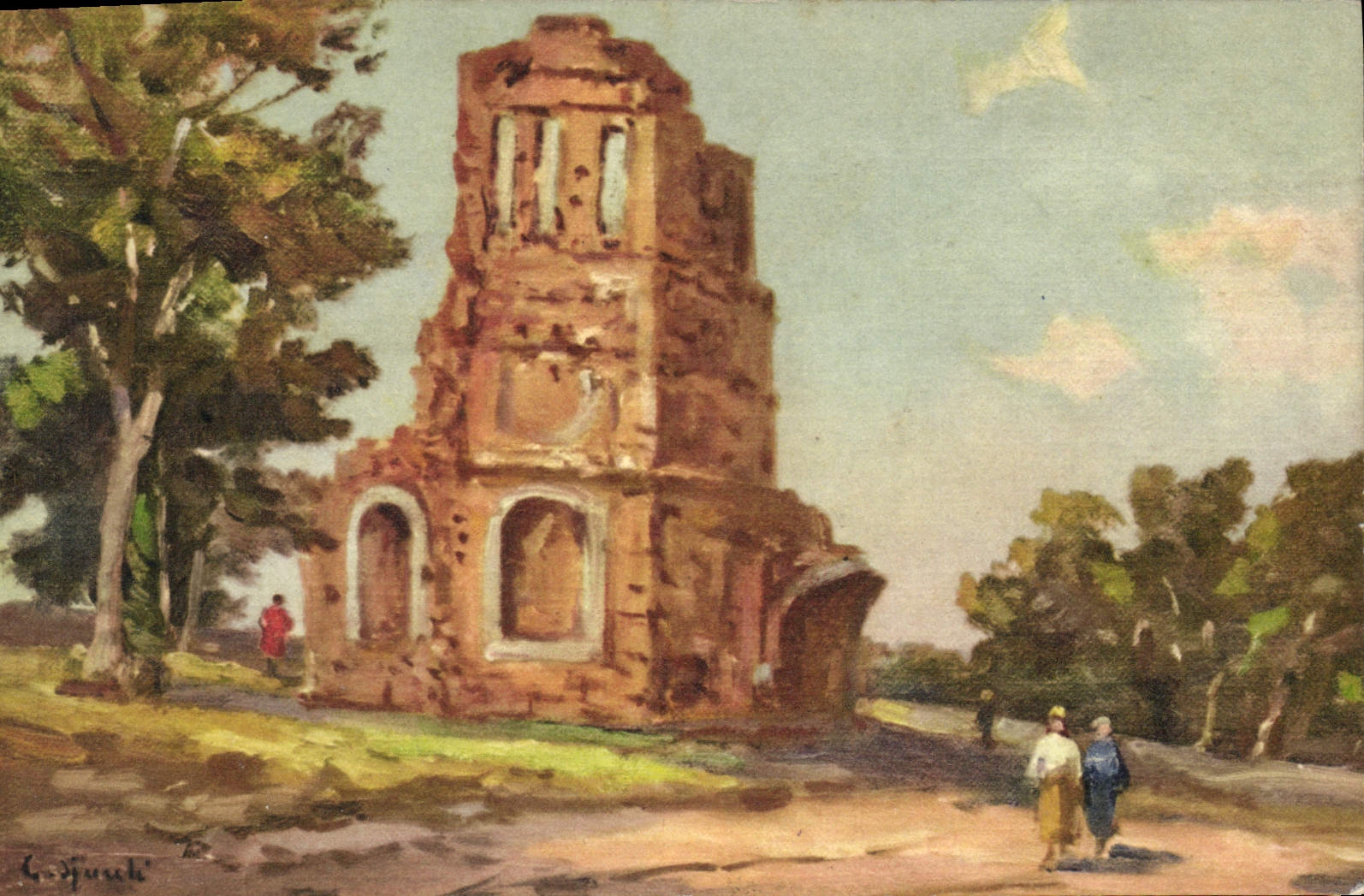 CPA Nimes La Tour Magne 