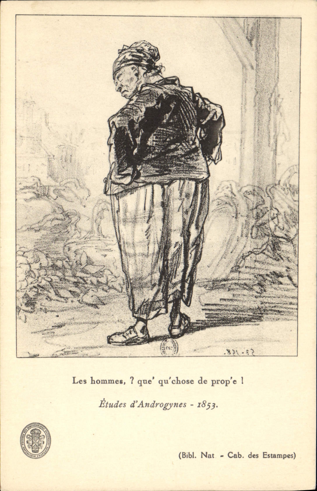 CPA Les homme l que qu chose de prope 