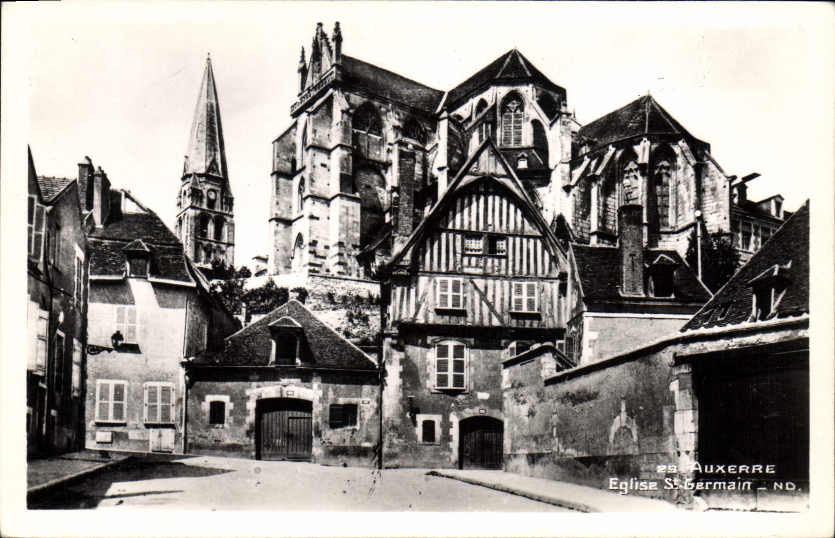 CPA Auxerre Eglise St Germain 