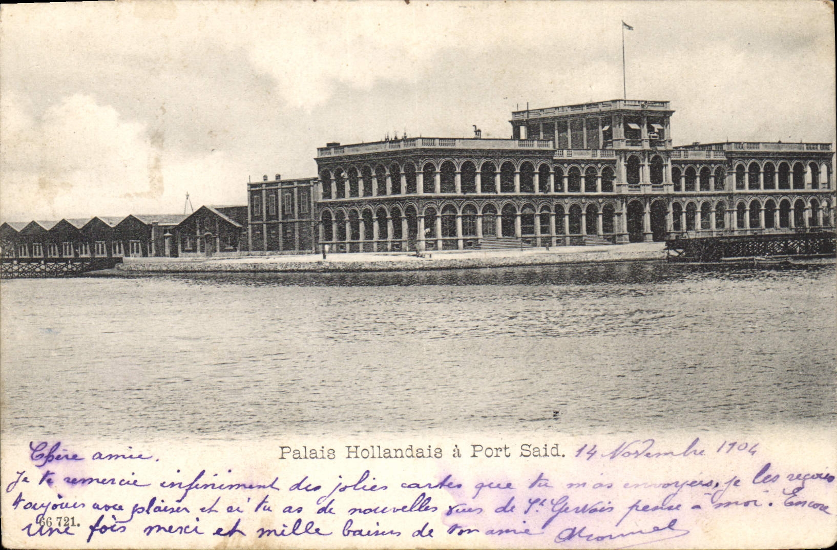 CPA Palais Hollandais a Port Said 