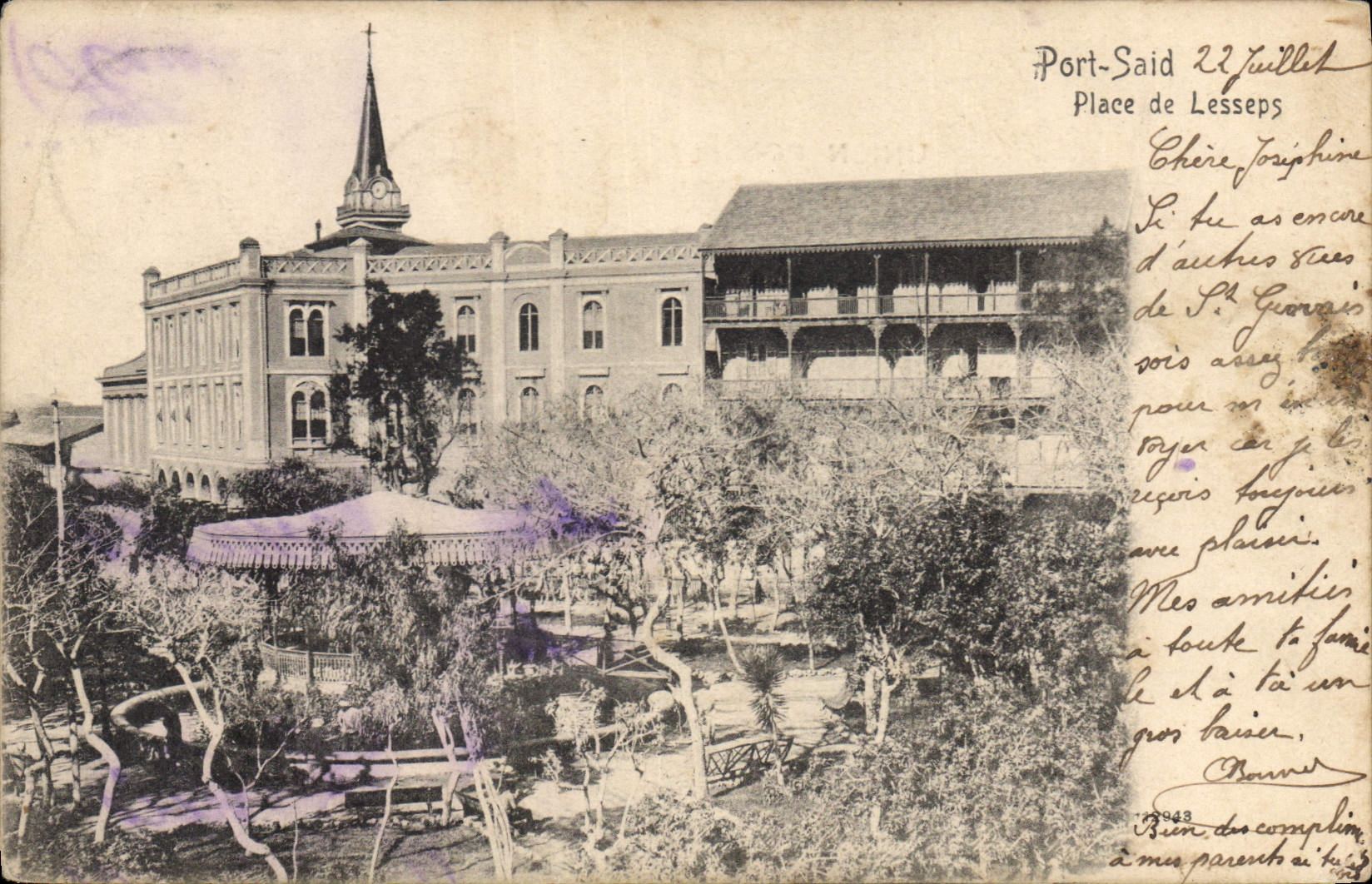 CPA Port Said Place de Lessens 