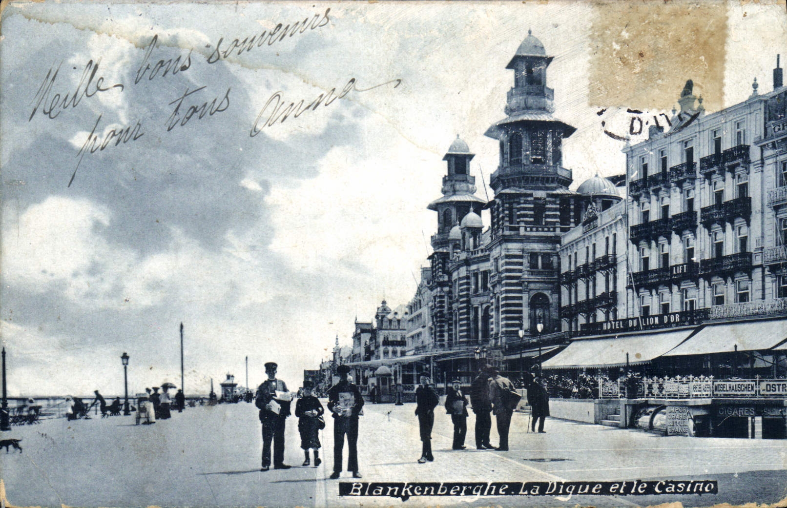 CPA Blankenberghe La Digue et le Casino
