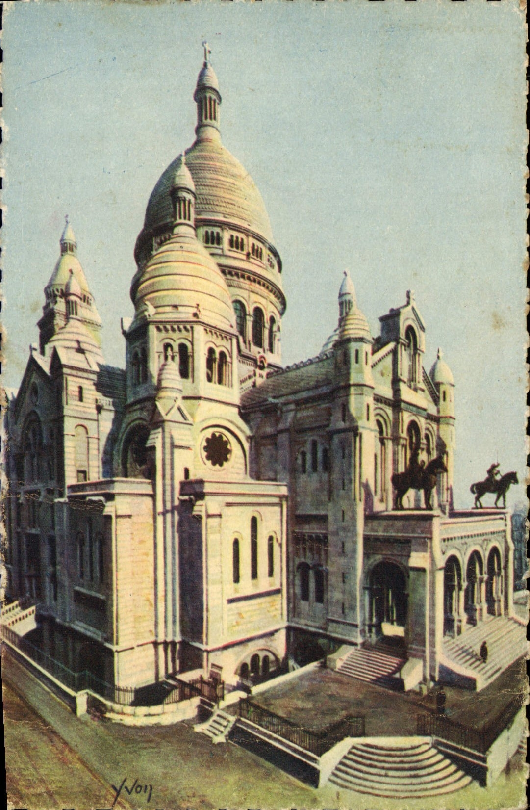 CPA Paris Ensemble de la Basilique du Sacre Coeur