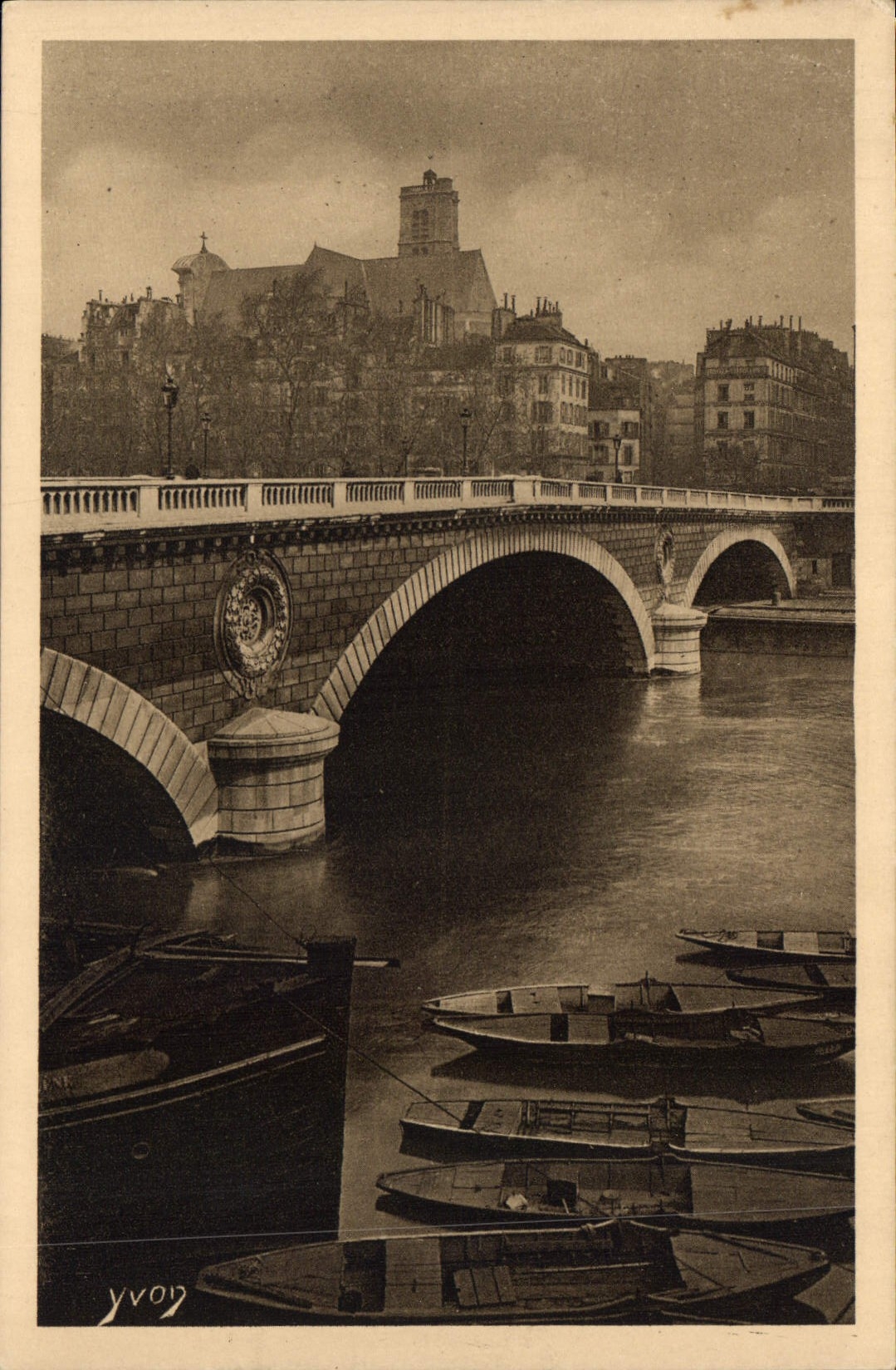 CPA Paris Le Pont Louis Philippe 