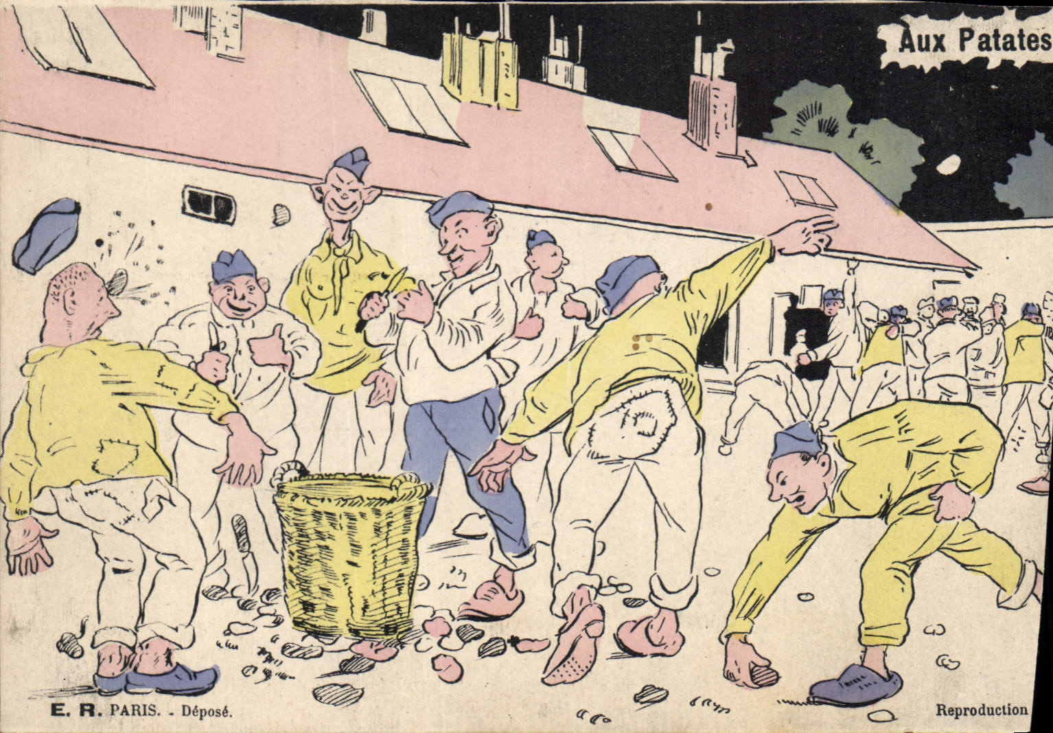 CPA Aux Patates 