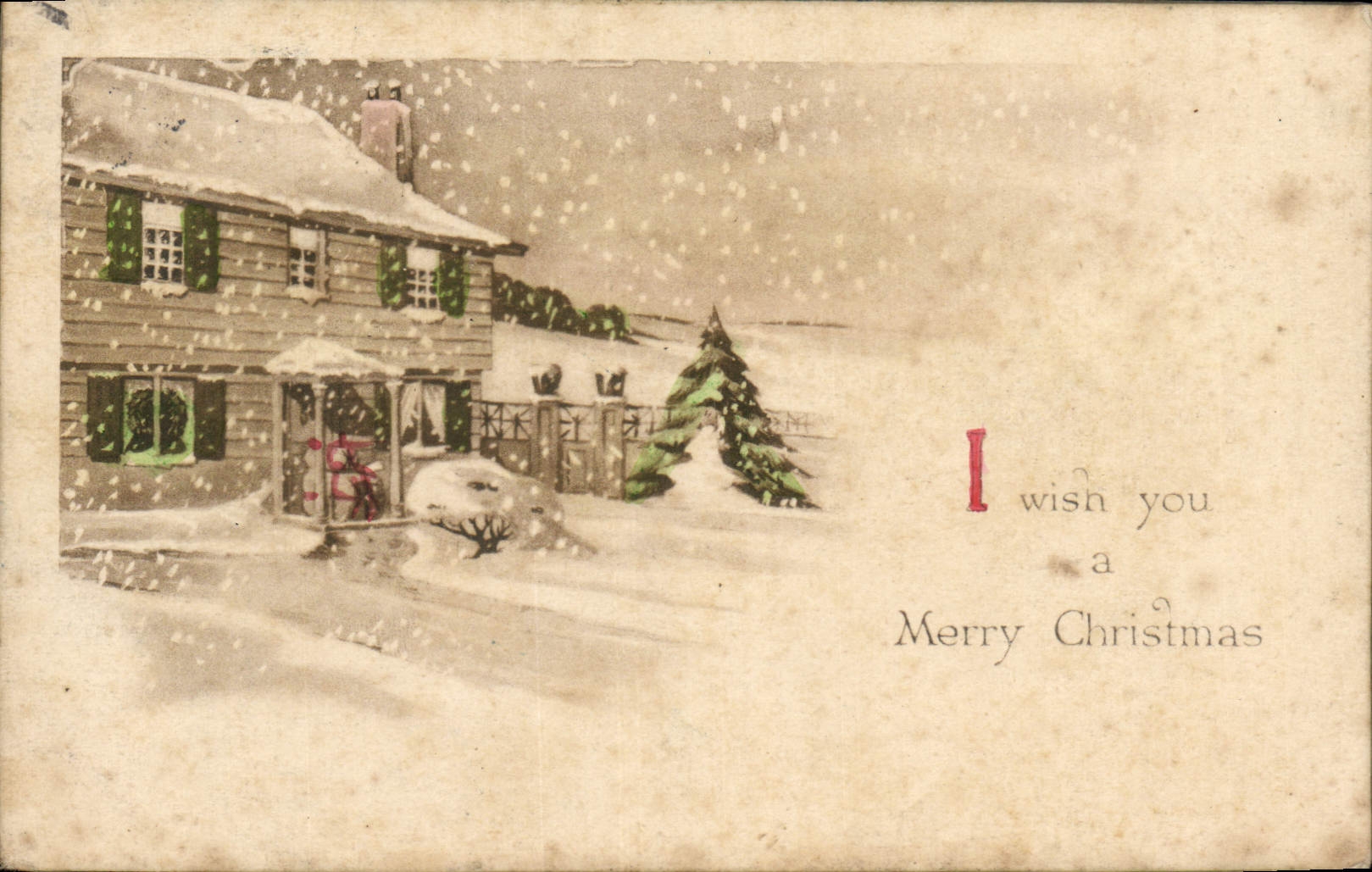CPA I wish you a Merry Christmas 