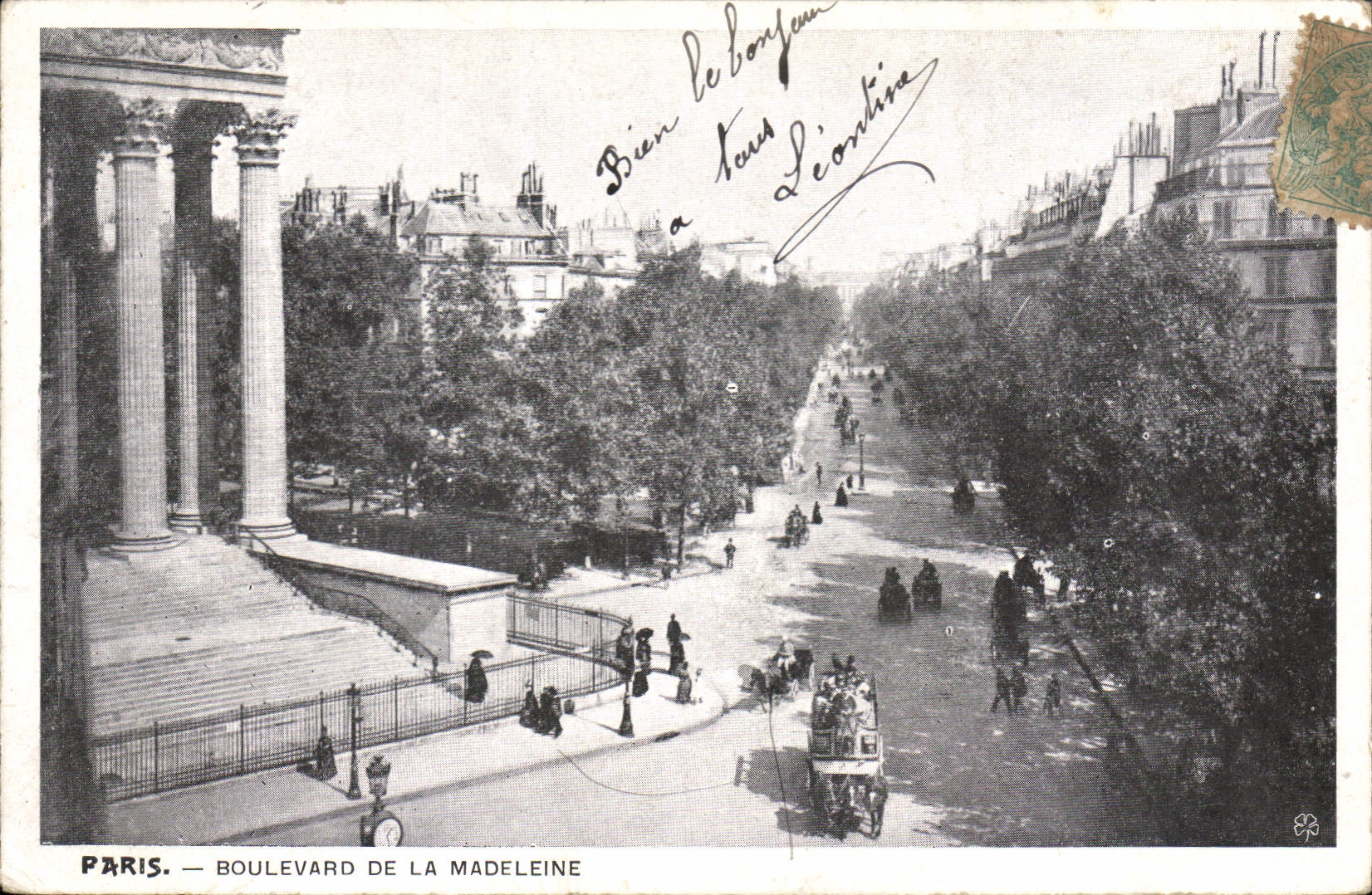 CPA Paris Boulevard de la Madeleine 