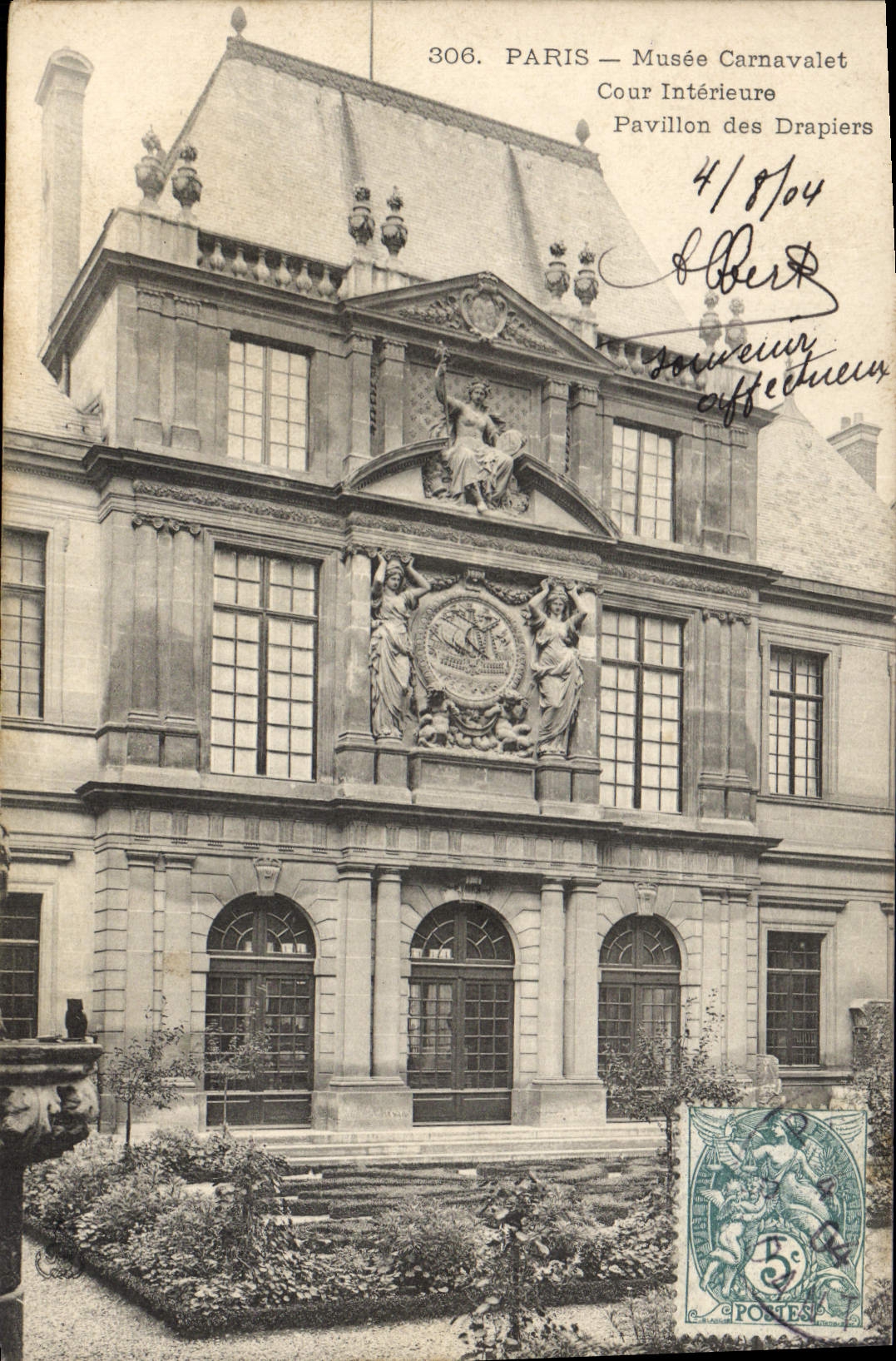 CPA Paris Musee Carnavalet Cour Interieure Pavillon des Drapiers 