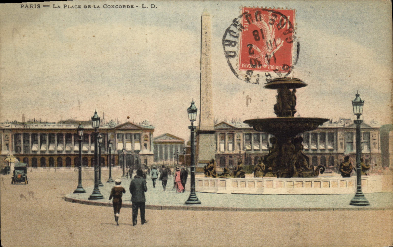 CPA Paris la Place de la Concorde