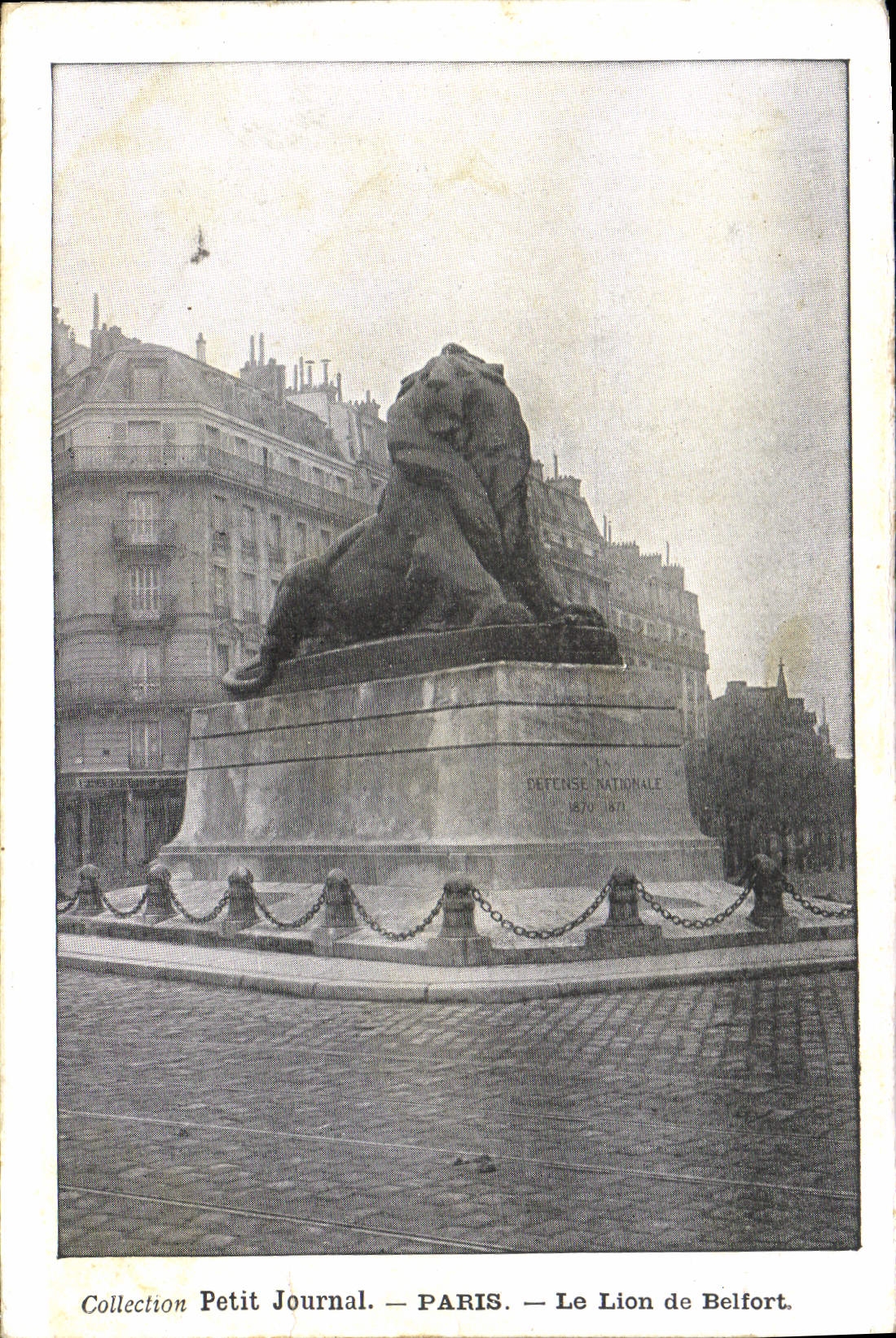 CPA Collection Petit Journal Paris le Lion de Belfort 