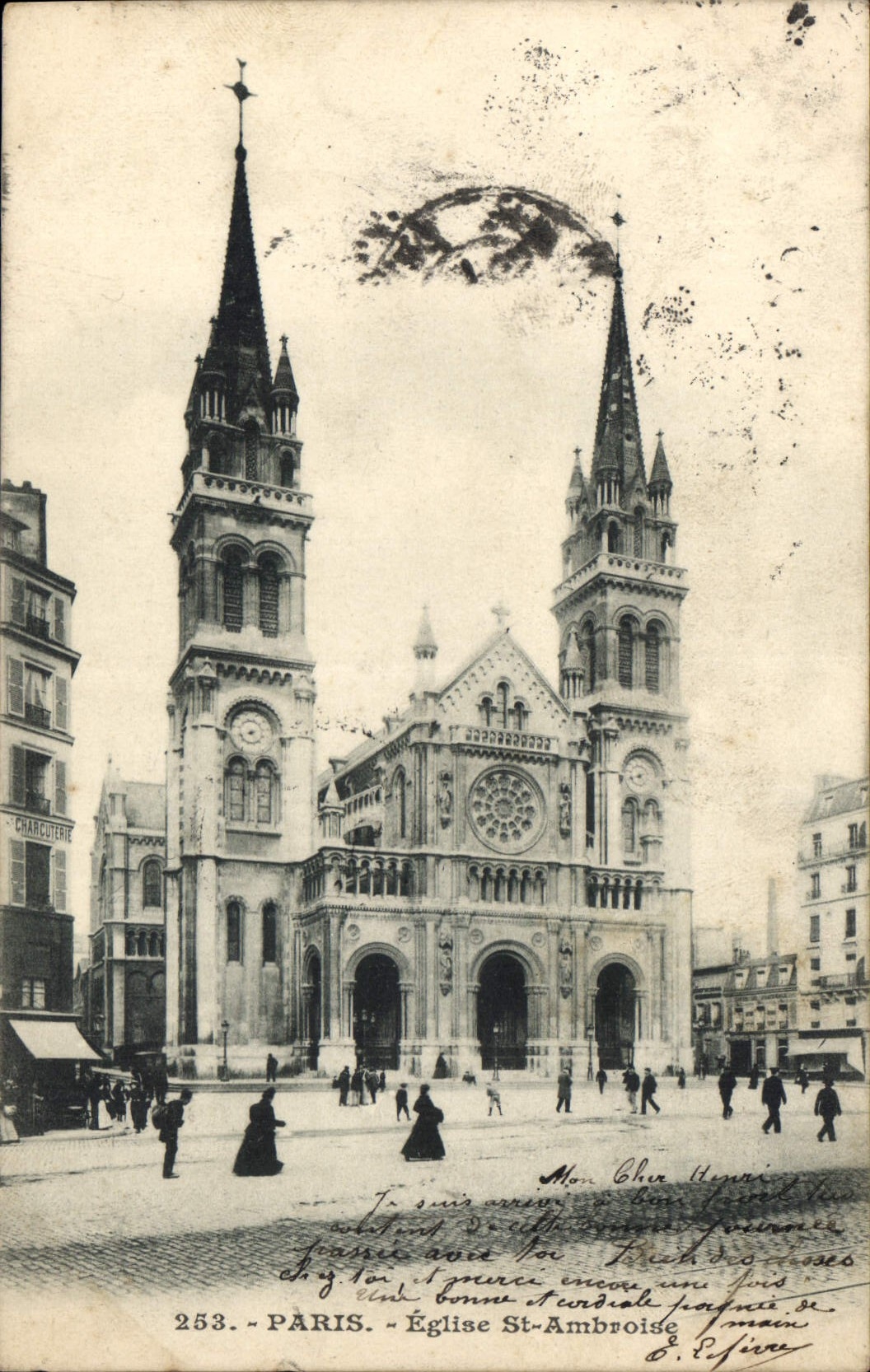 CPA Paris Eglise St Ambroise 