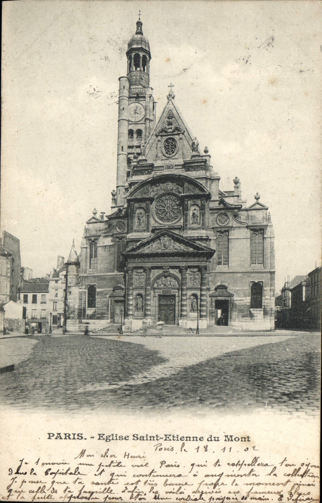 CPA Paris Eglise Saint Etienne du Mont 