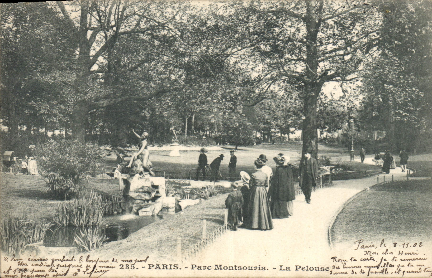 CPA Paris Parc Montsouris le Pelouse 