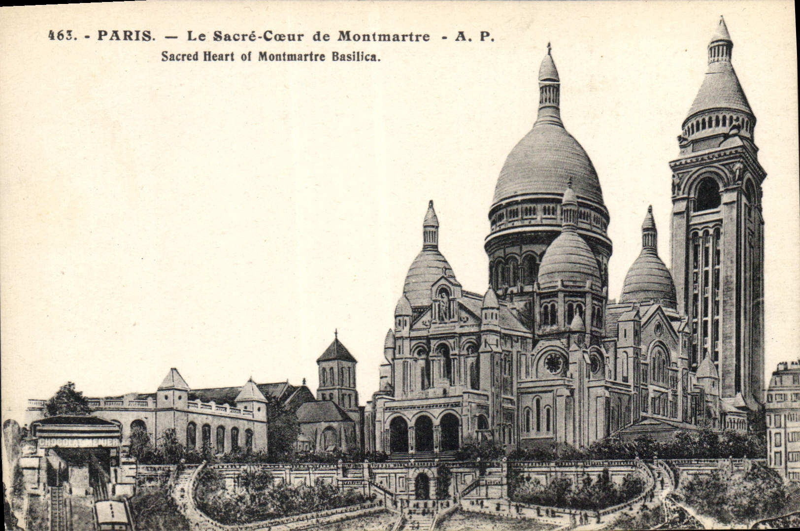 CPA Paris le Sacre Coeur de Montmartre 
