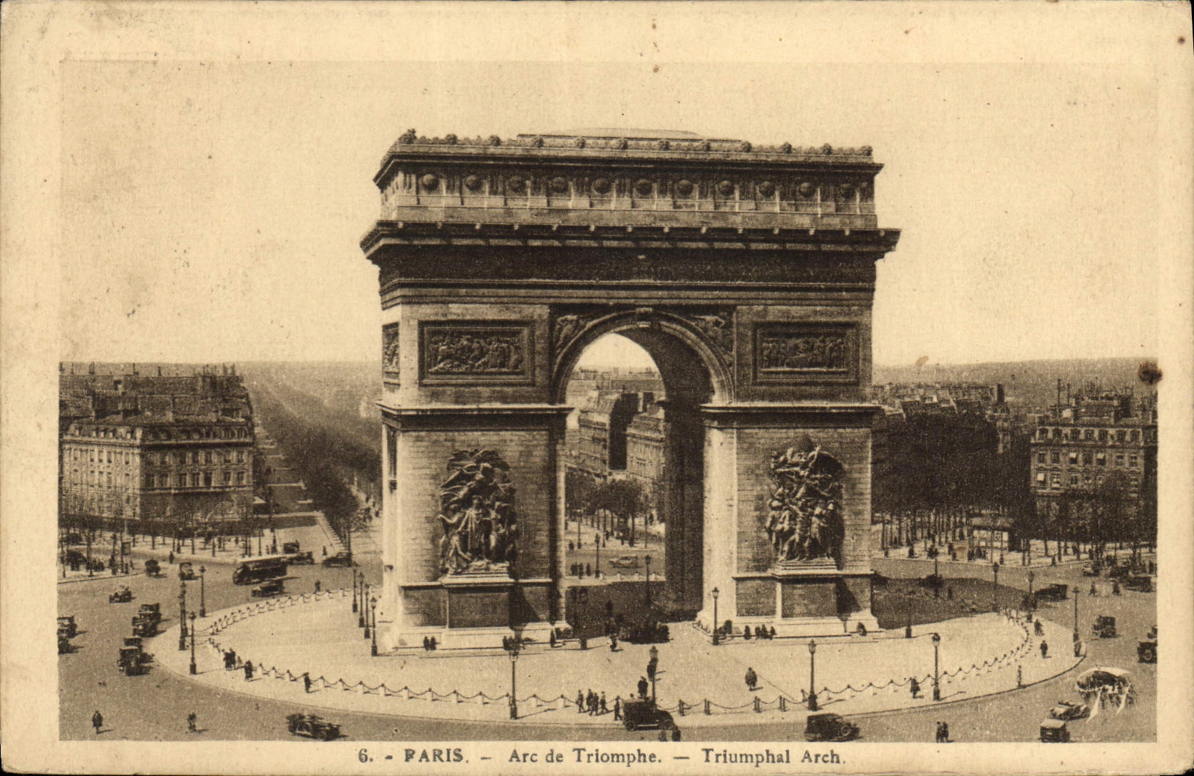CPA Paris Arc de Triomphe 