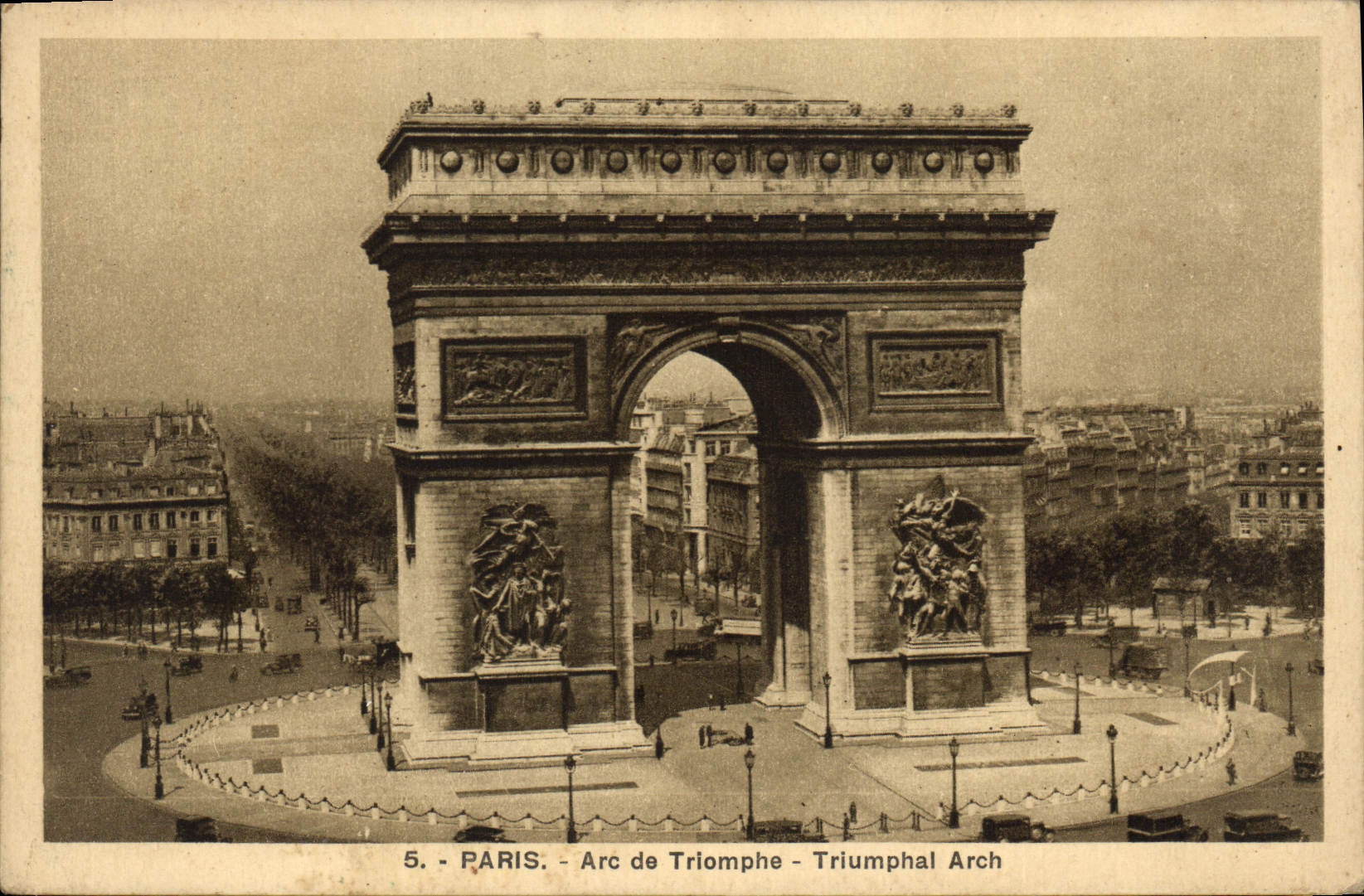 CPA Paris Arc de Triomphe 