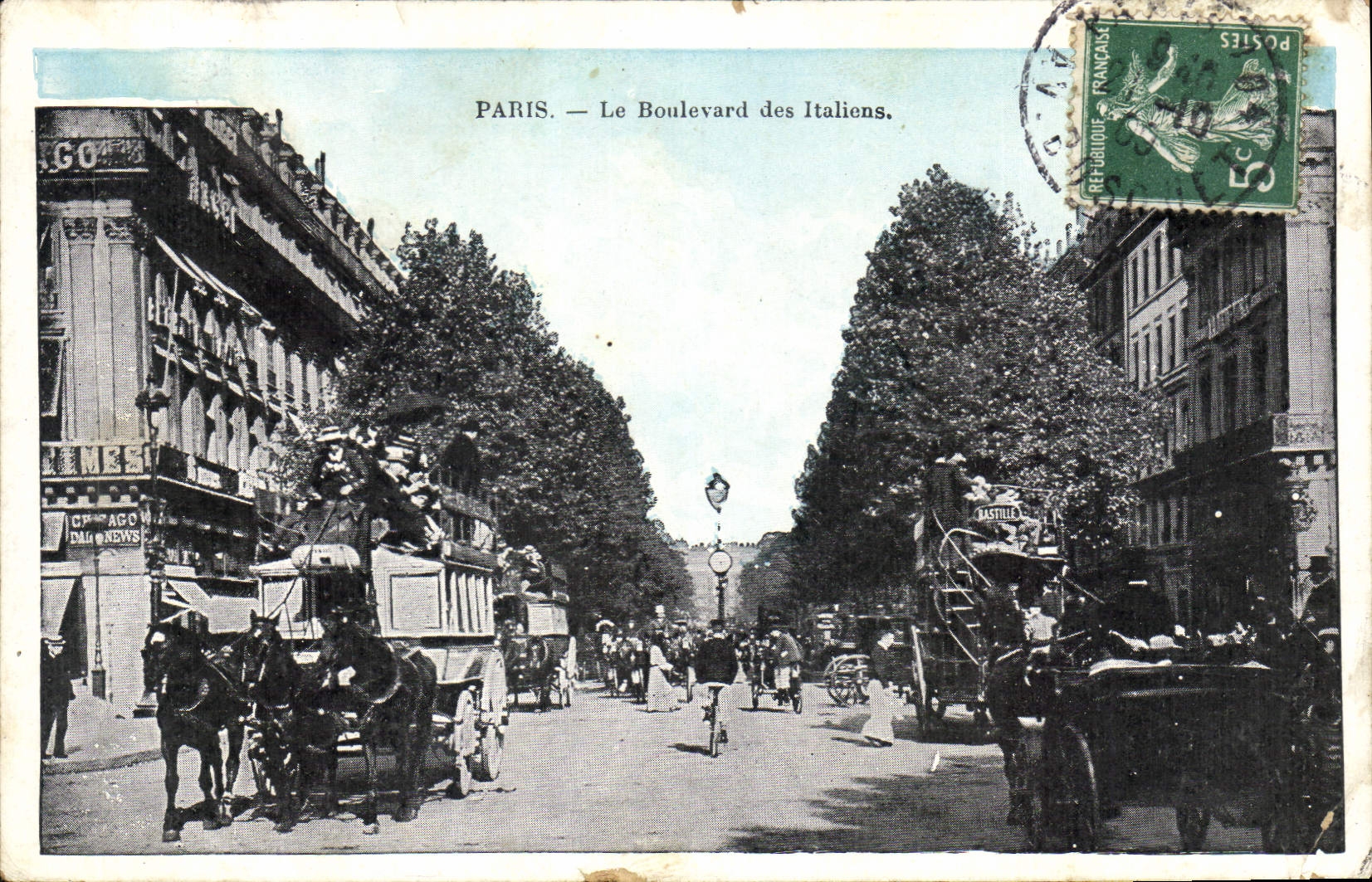 CPA Paris le Boulevard des Italiens 