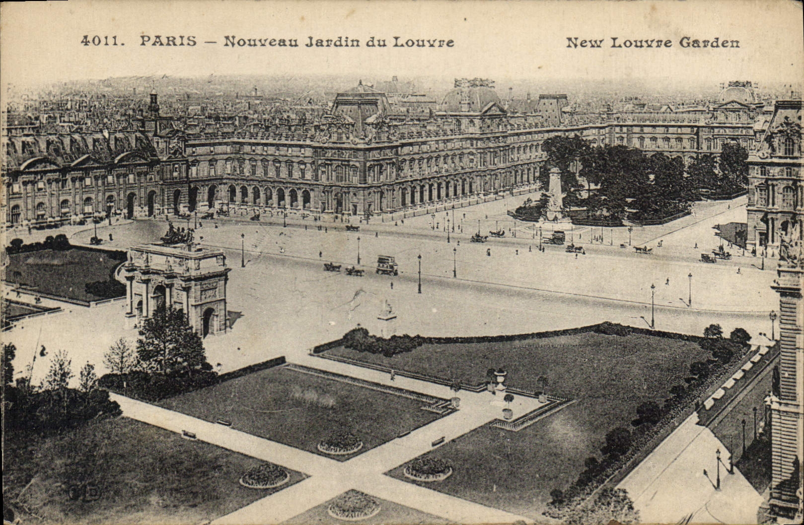 CPA Paris Nouveau Jardin du Louvre