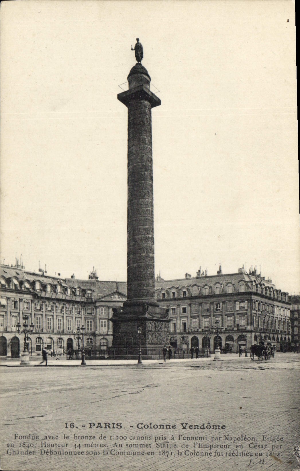 CPA Paris Colonne Vendome 