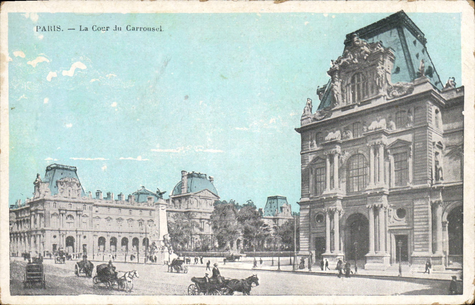 CPA Paris la Cour du Carrousel 