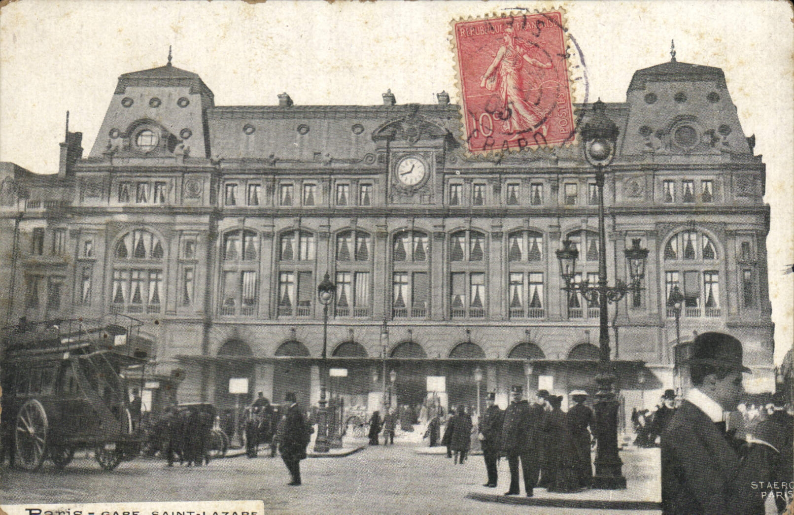 CPA Paris Gare Saint Lazare