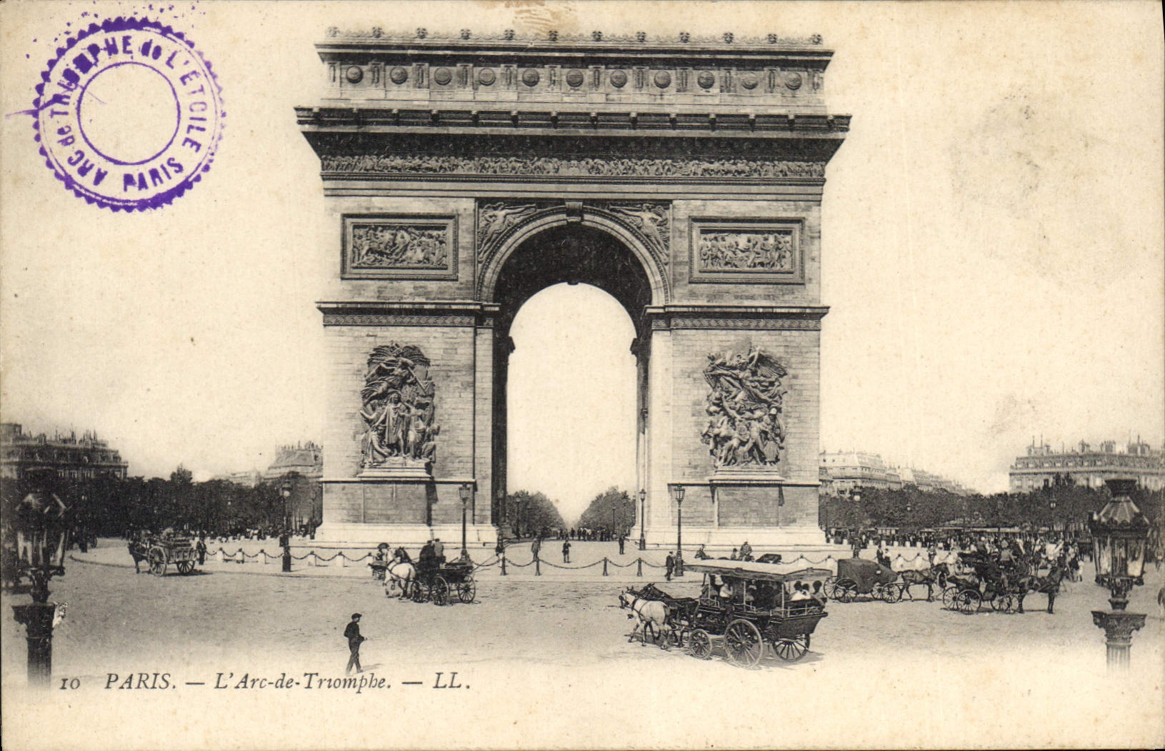 CPA Paris l'Arc de Triomphe 