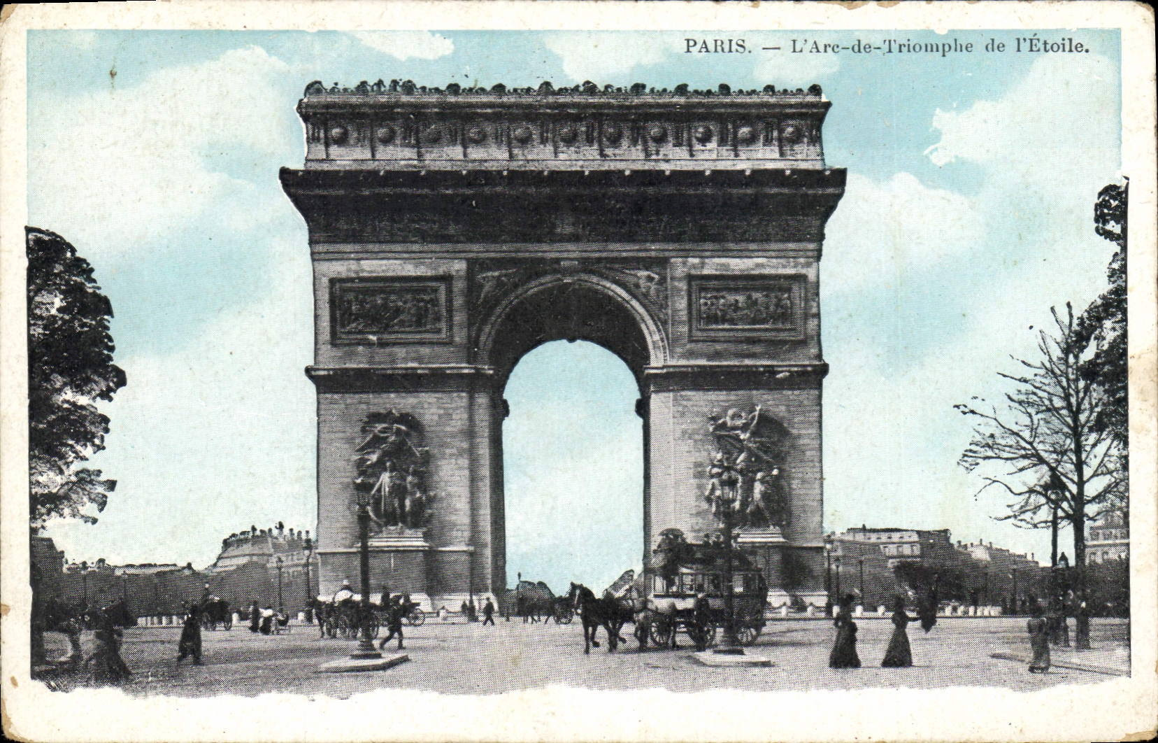 CPA Paris L'Arc de Triomphe de l'Etoile 