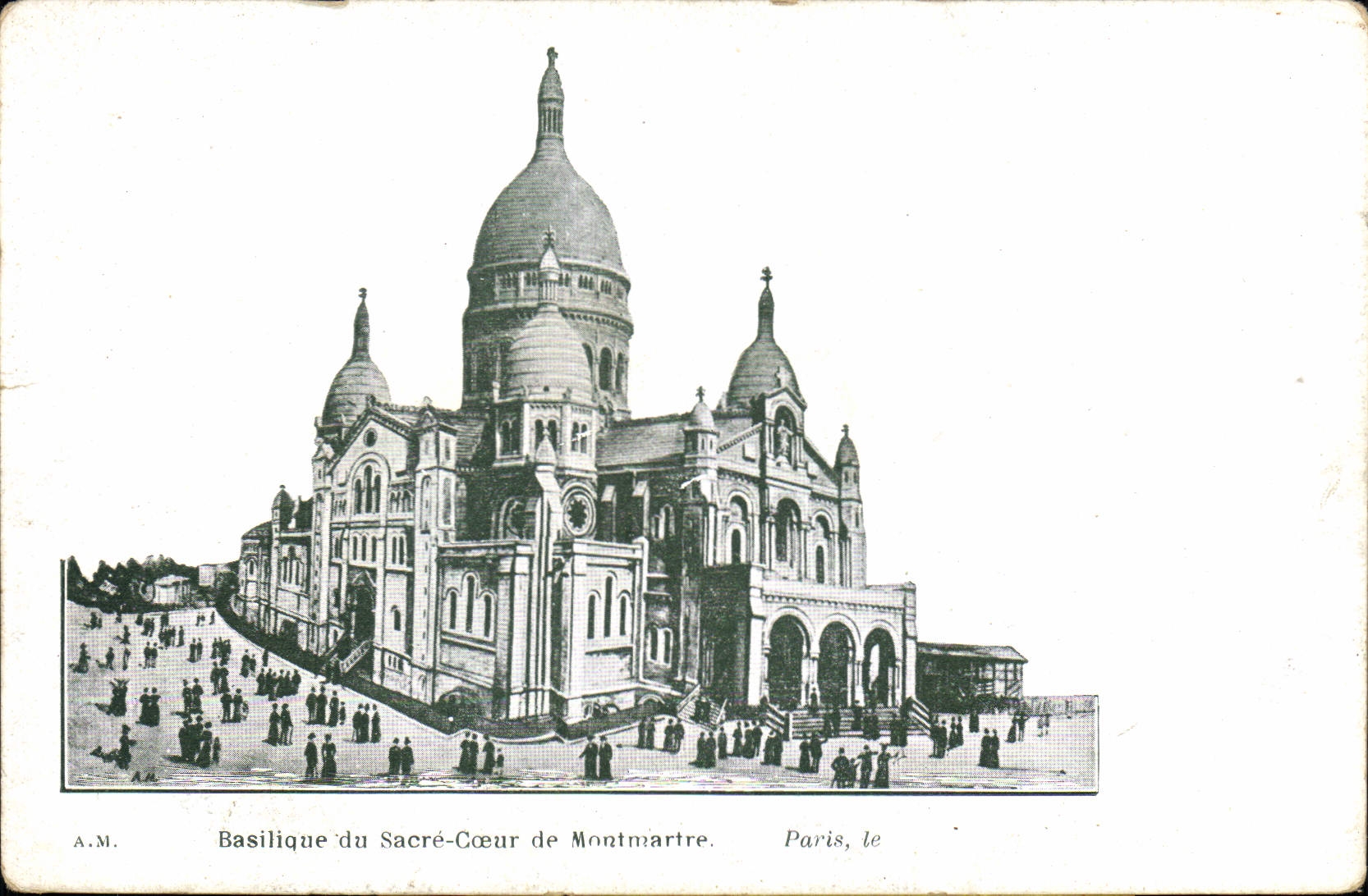 CPA Paris Basilique du Sacre Coeur de Montmartre