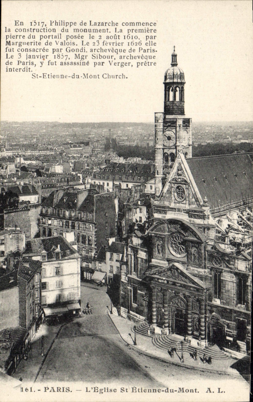 CPA Paris l'eglise St Etienne du Mont 